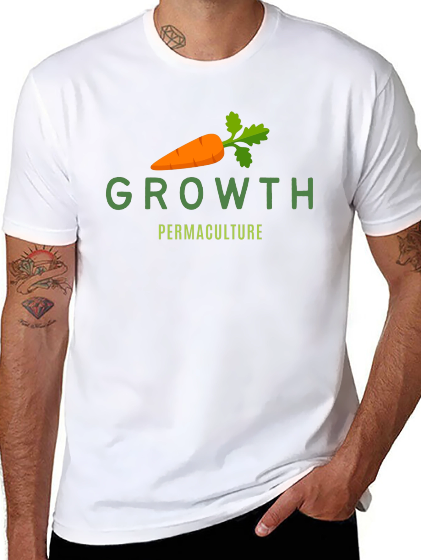 Growth Carrot Graphic Tee - Permaculture Shirt