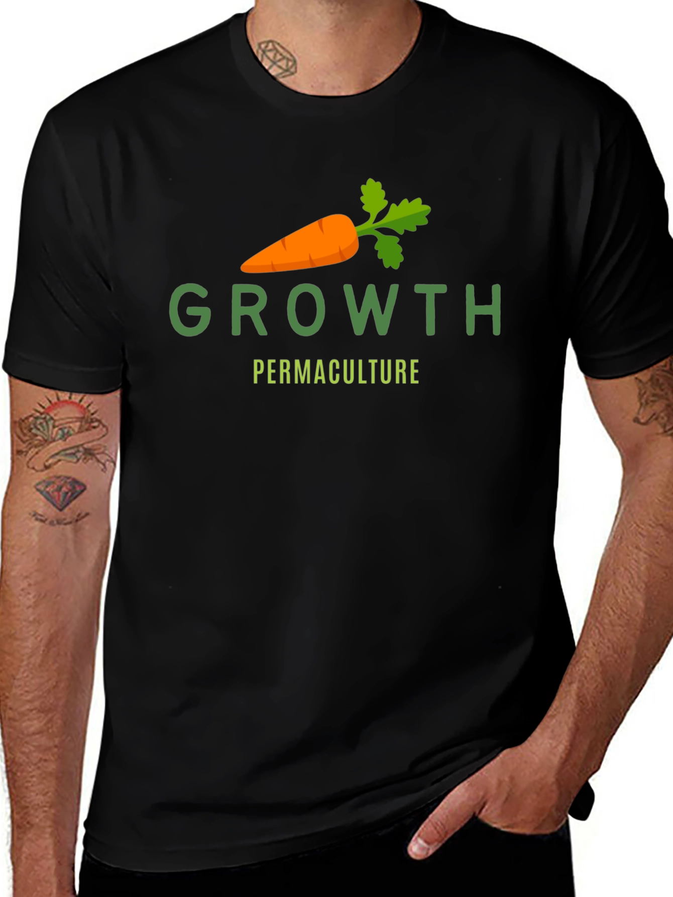Growth Carrot Graphic Tee - Permaculture Shirt