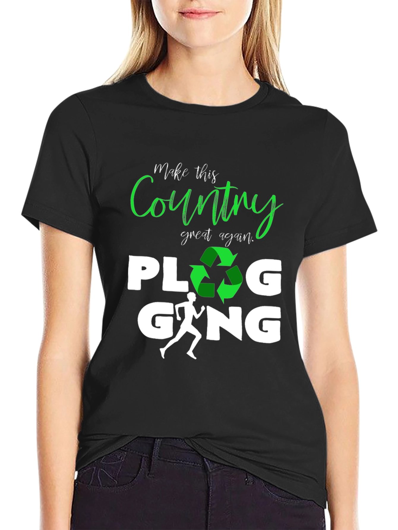Plogging Gang T-Shirt - Eco Friendly Run & Recycle