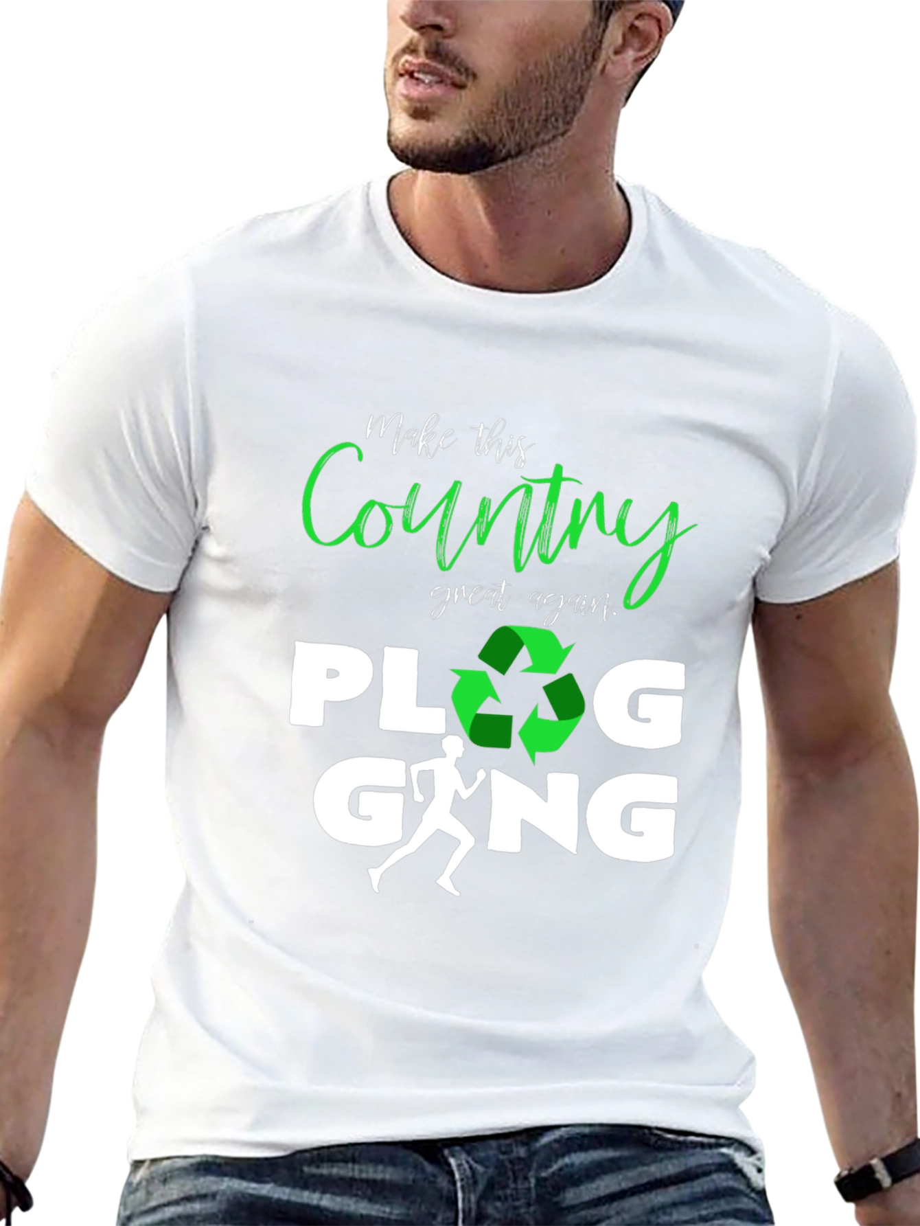 Plogging Gang T-Shirt - Eco Friendly Run & Recycle