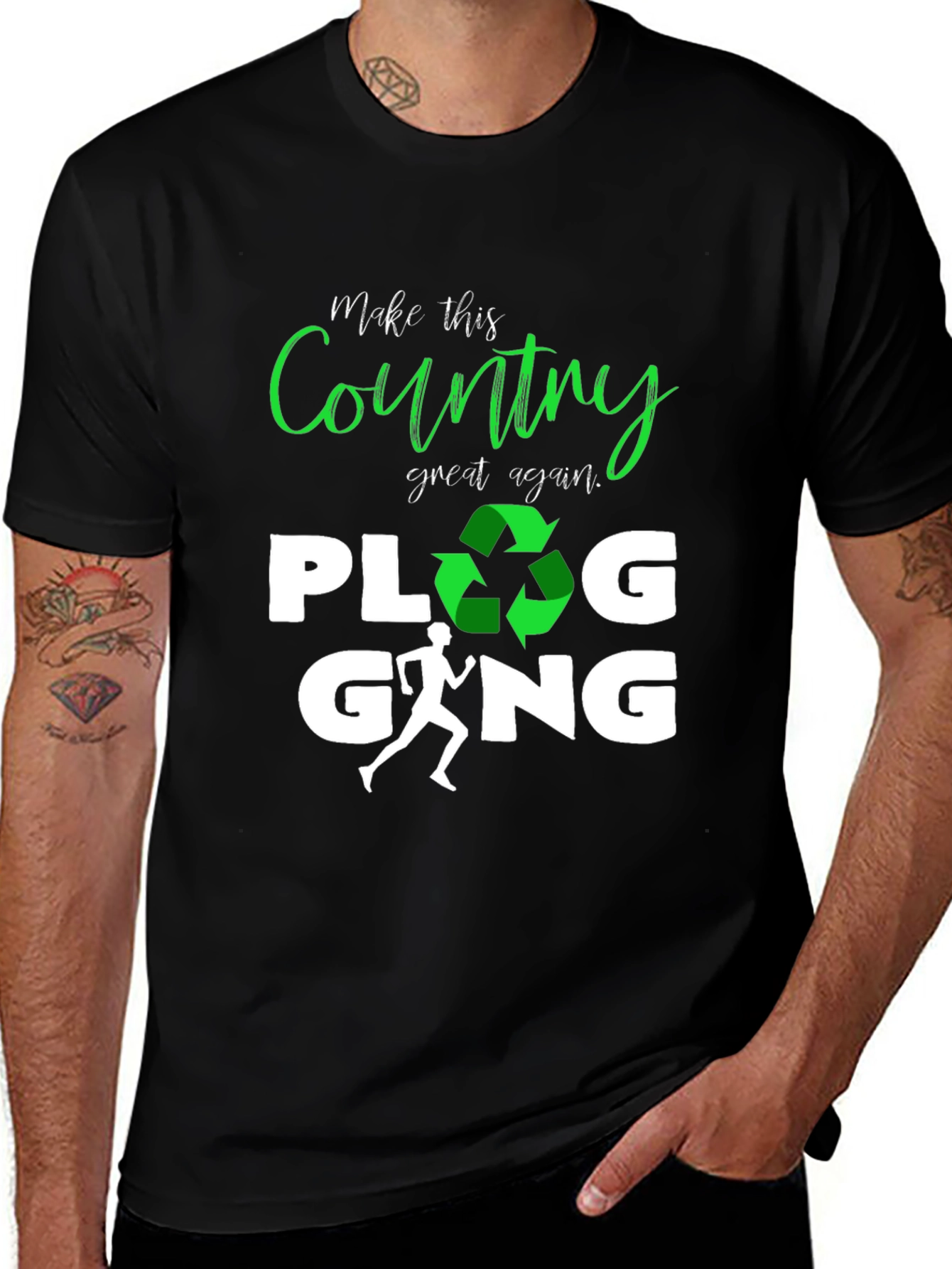 Plogging Gang T-Shirt - Eco Friendly Run & Recycle