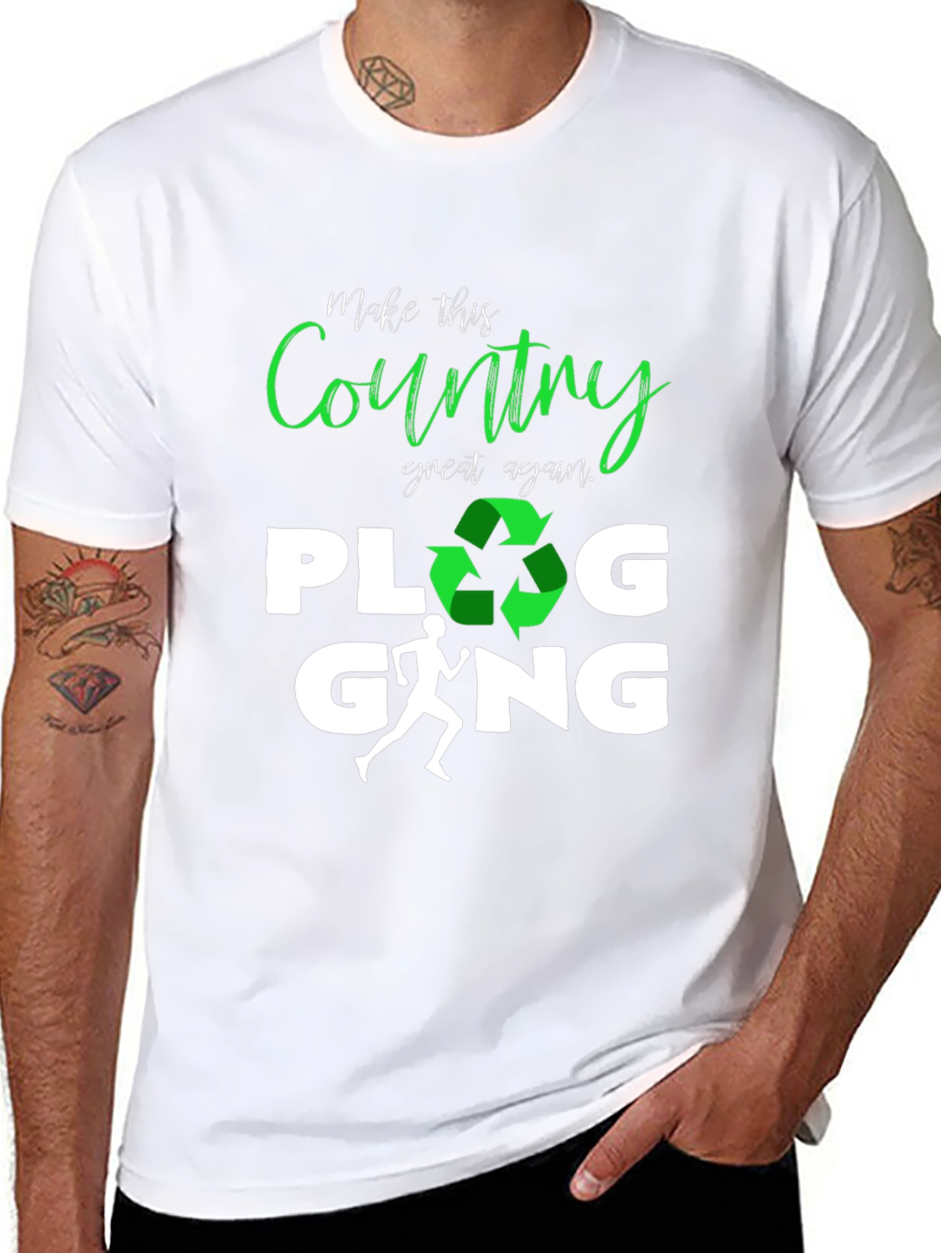 Plogging Gang T-Shirt - Eco Friendly Run & Recycle