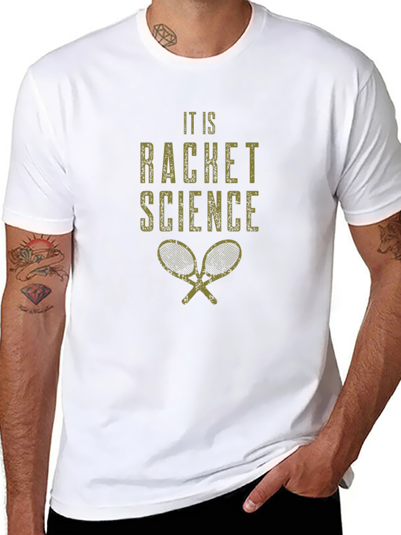It Is Racket Science T-Shirt - Black