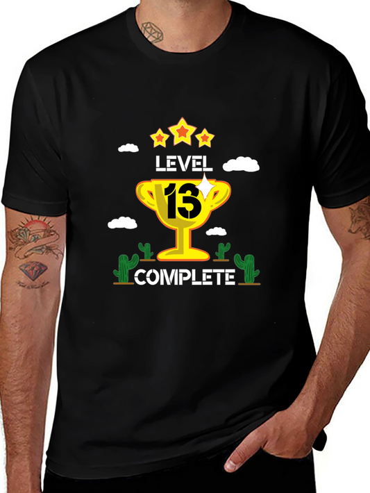Level 13 Complete Black Graphic T-Shirt