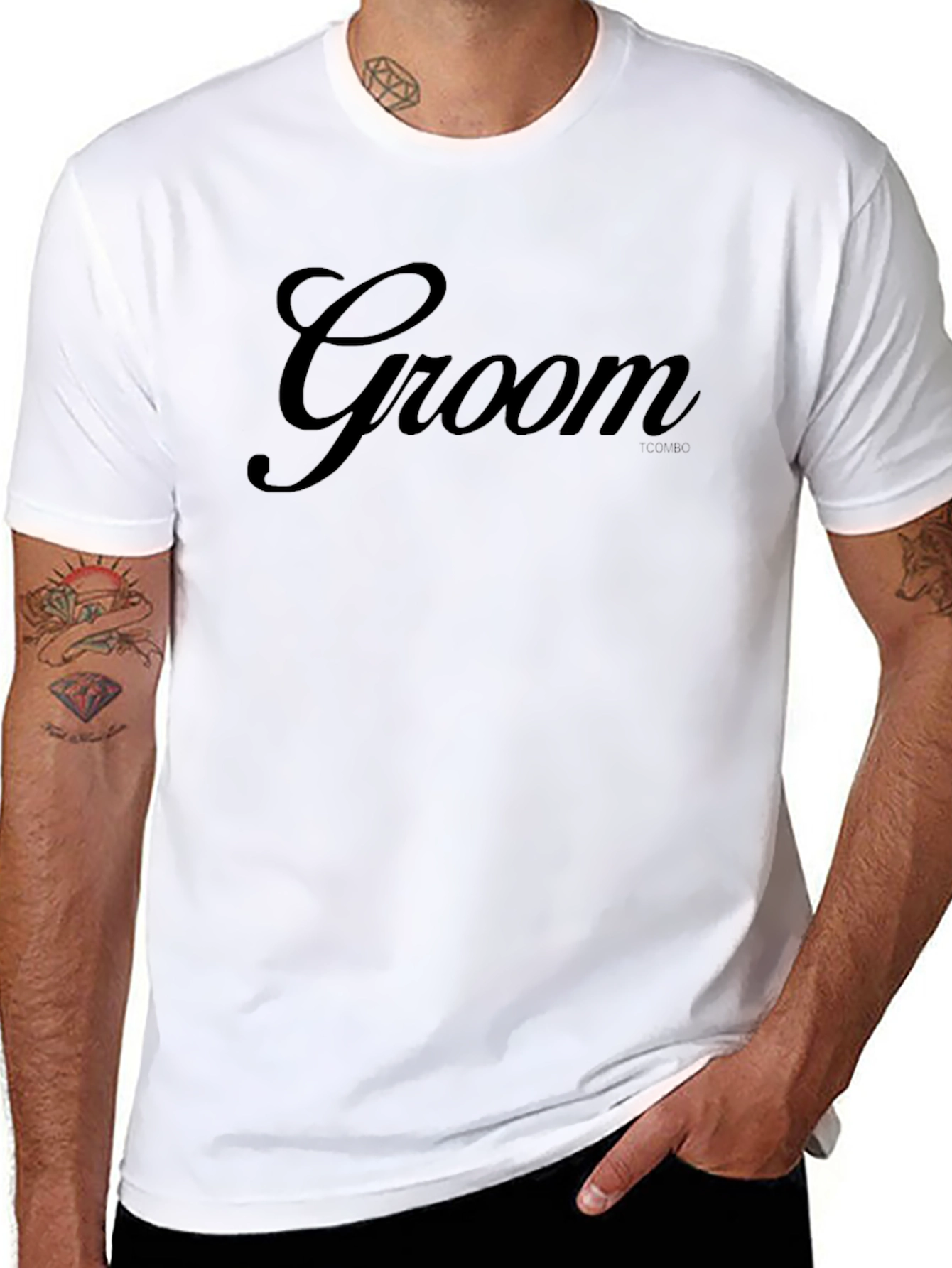 Groom Script T-Shirt - Wedding Day Apparel
