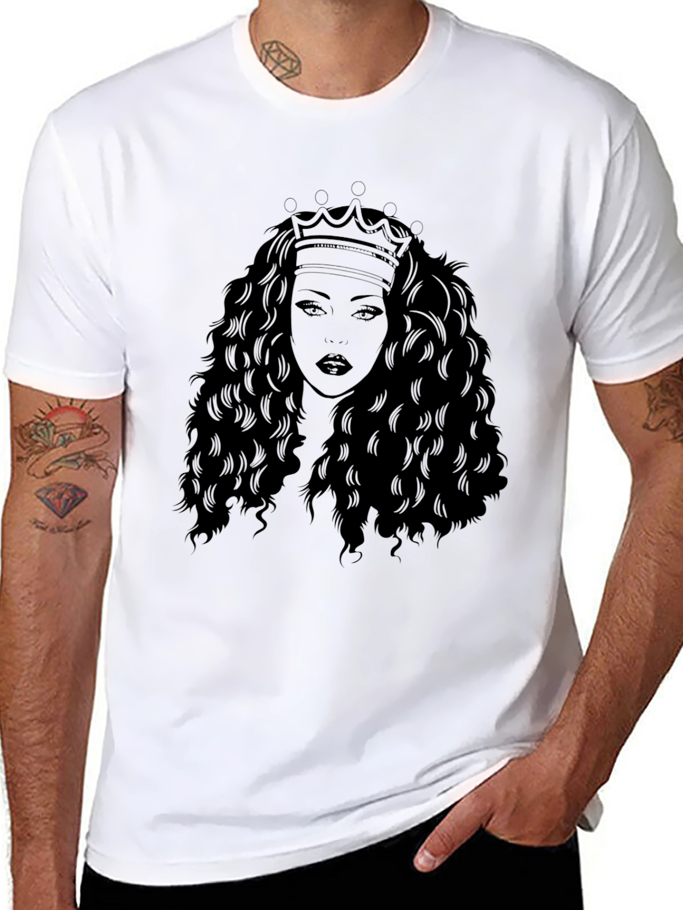 Queen Graphic T-Shirt - Stylish Black Tee