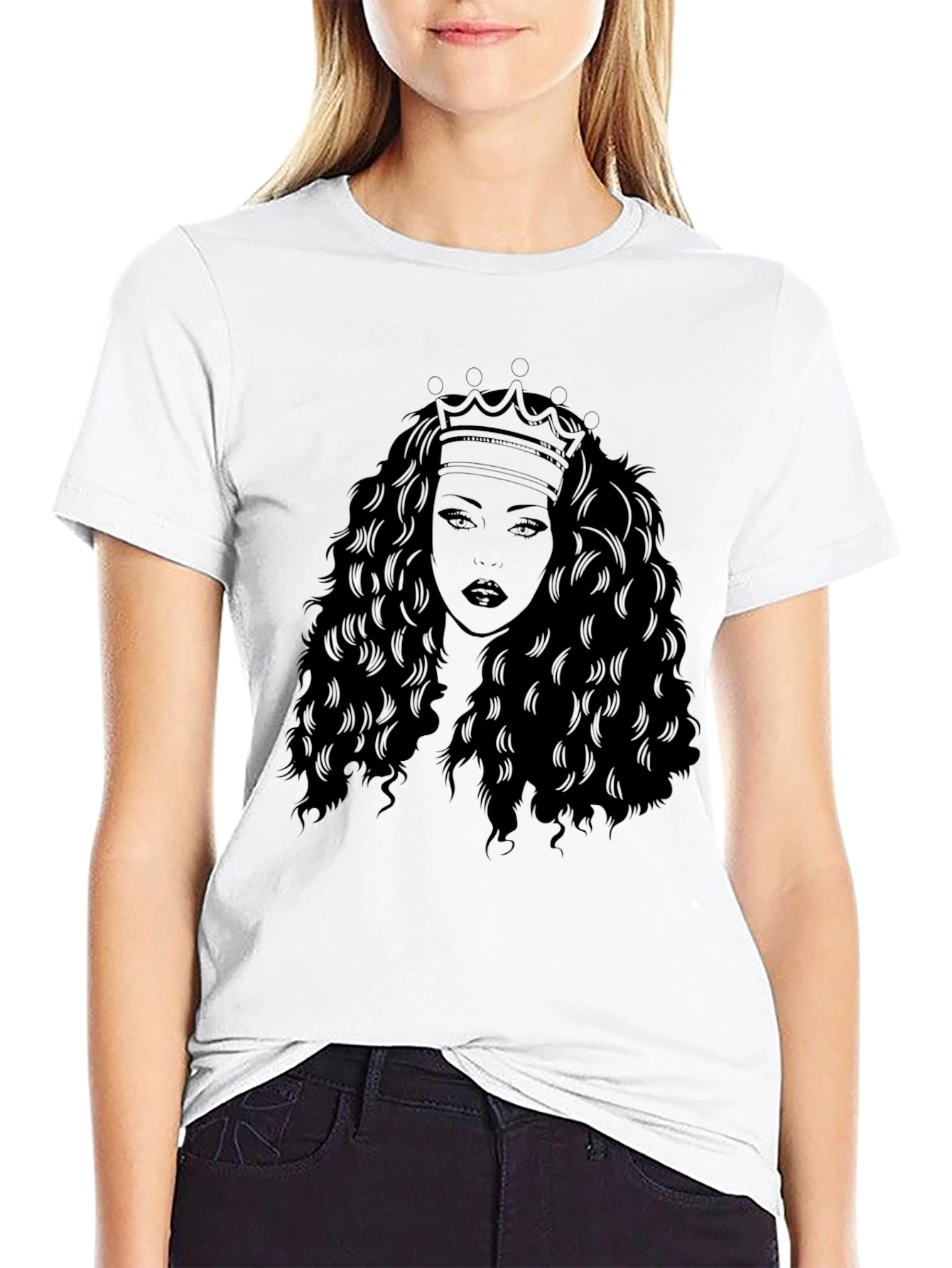 Queen Graphic T-Shirt - Stylish Black Tee
