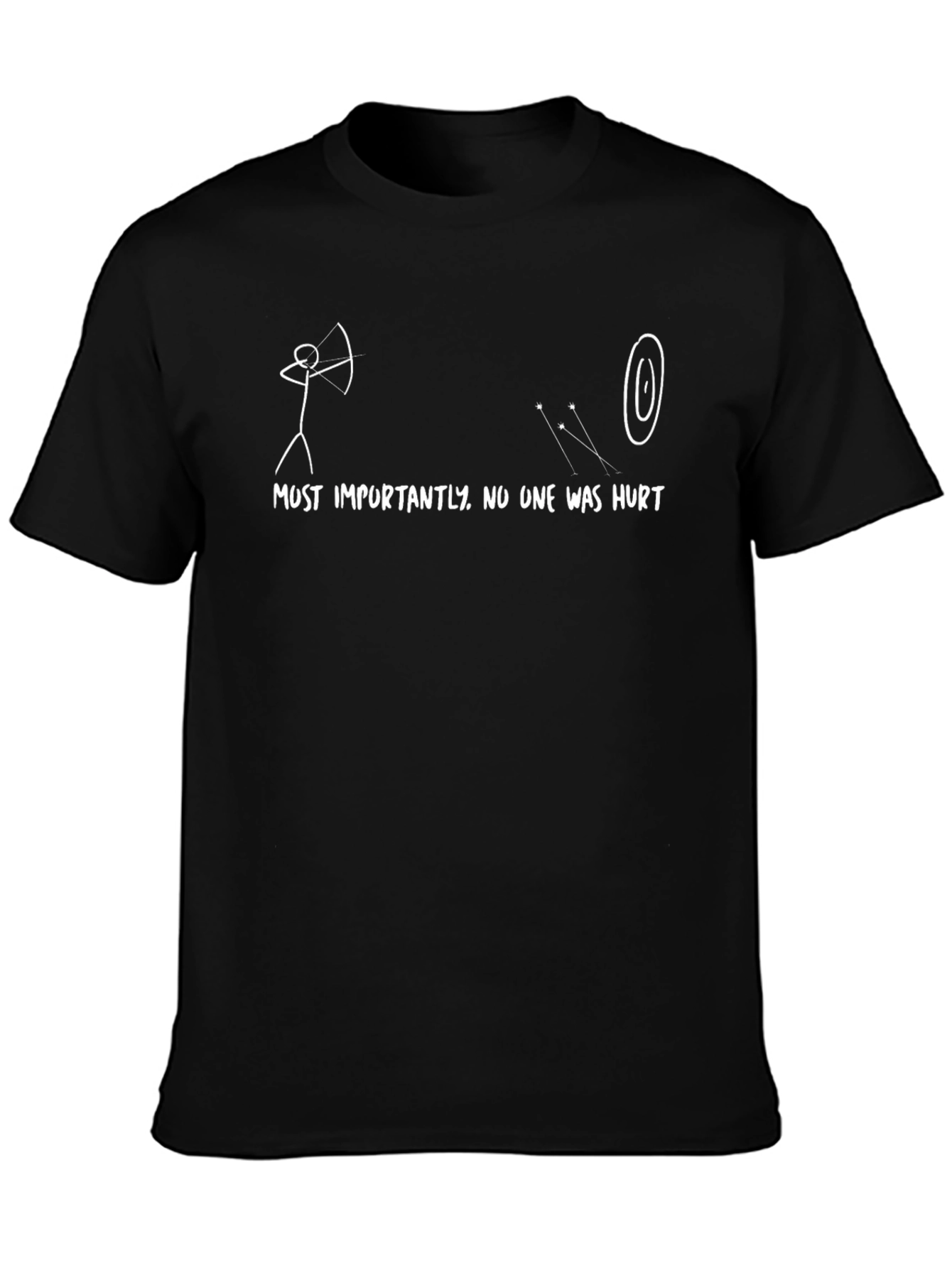 Humorous Archery T-Shirt - No One Was Hurt!