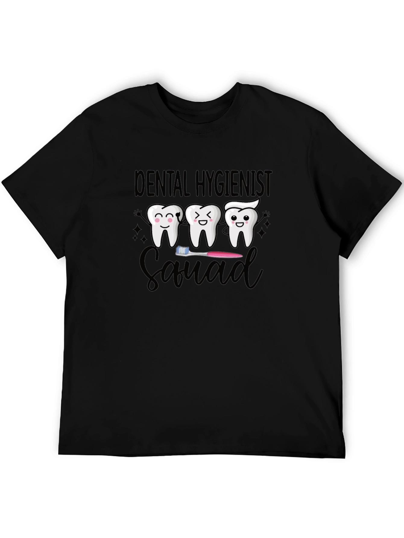 Dental Hygienist Squad Graphic Tee - Black