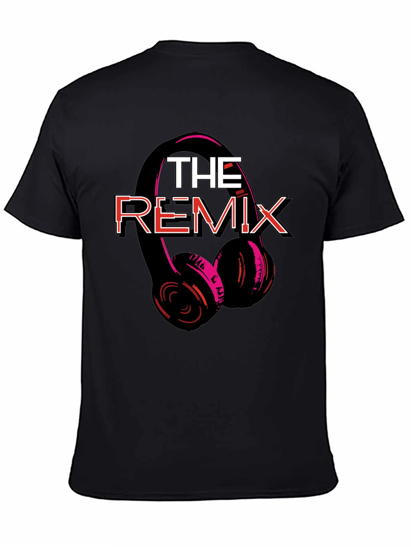 The Remix Graphic Tee - Black Crew Neck T-Shirt
