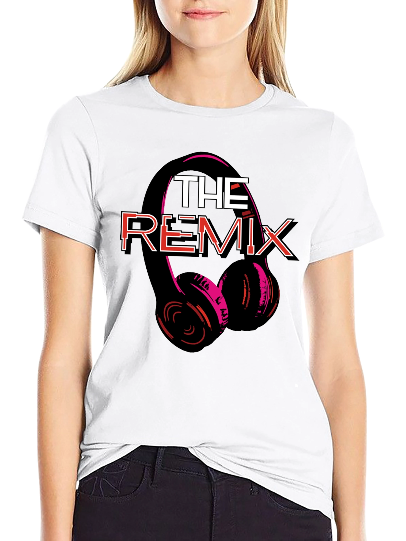 The Remix Graphic Tee - Black Crew Neck T-Shirt
