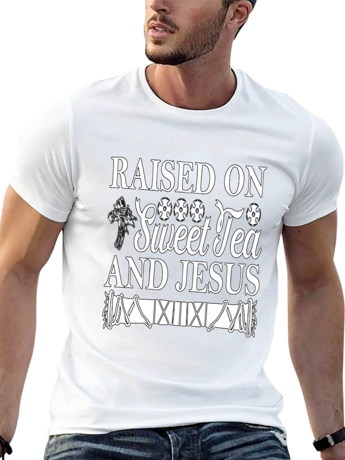 Raised on Sweet Tea & Jesus T-Shirt