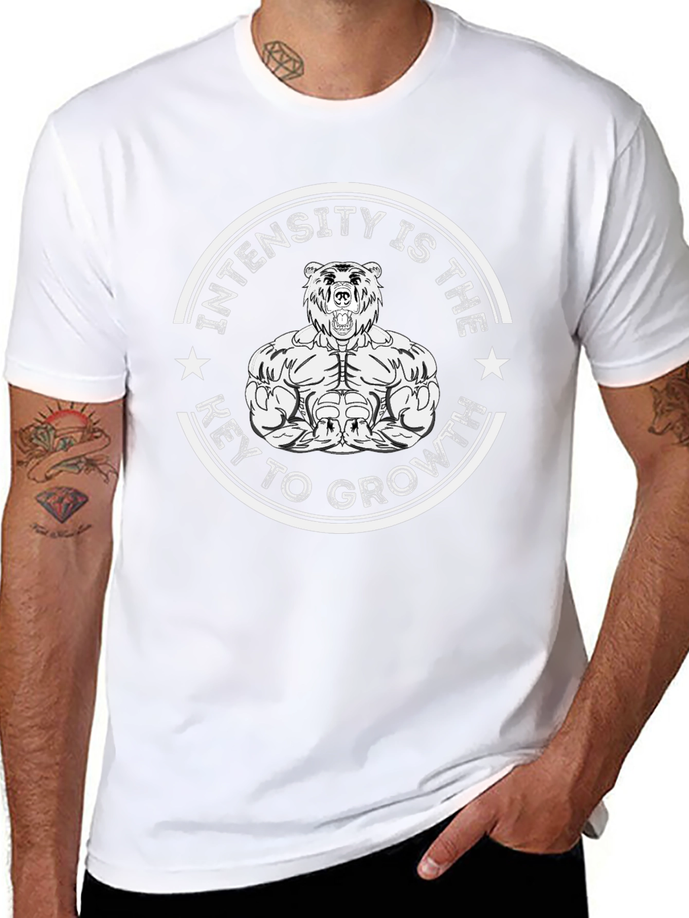 Intensity is the Key to Growth Bear T-Shirt