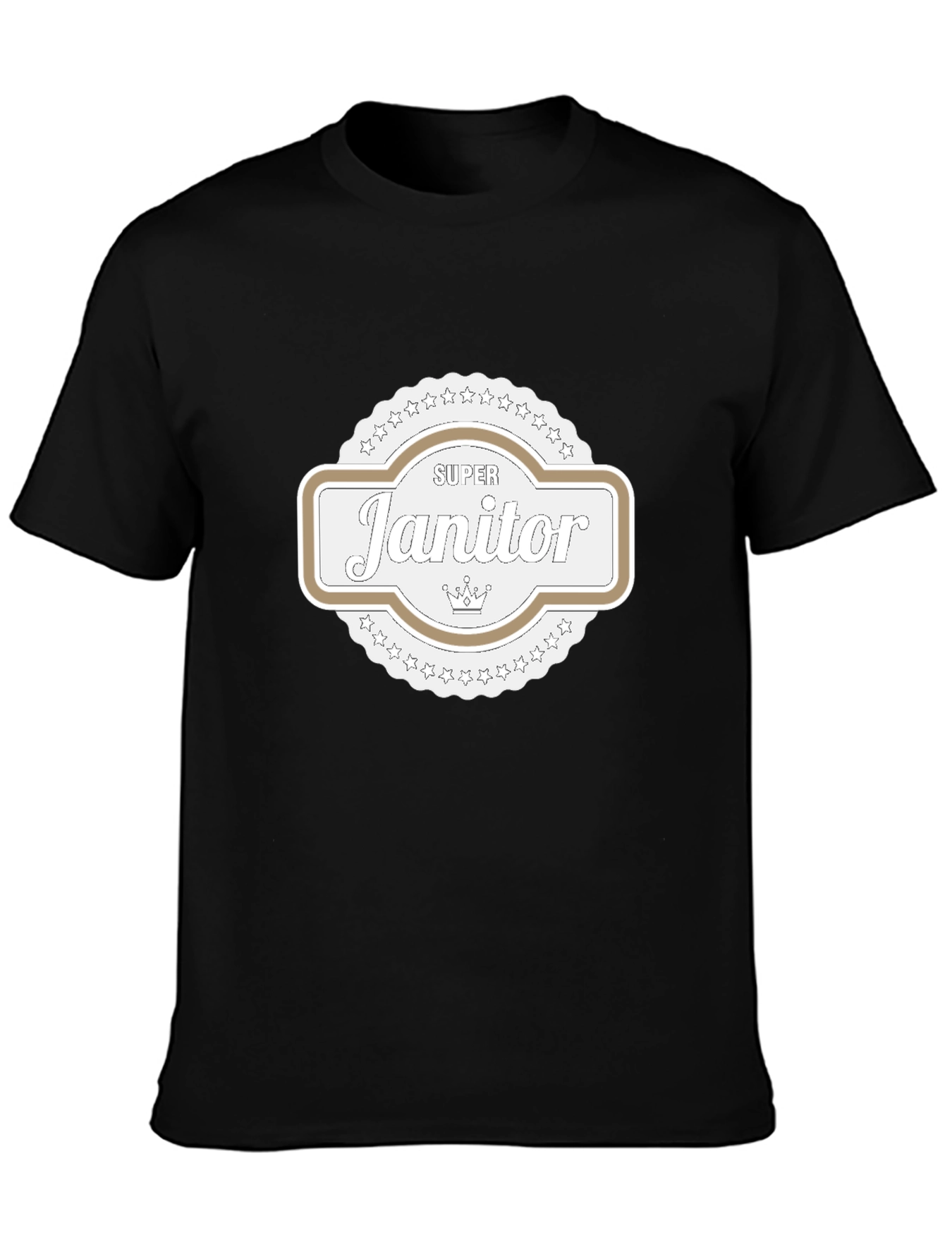Super Janitor T-Shirt - Black Cotton Tee