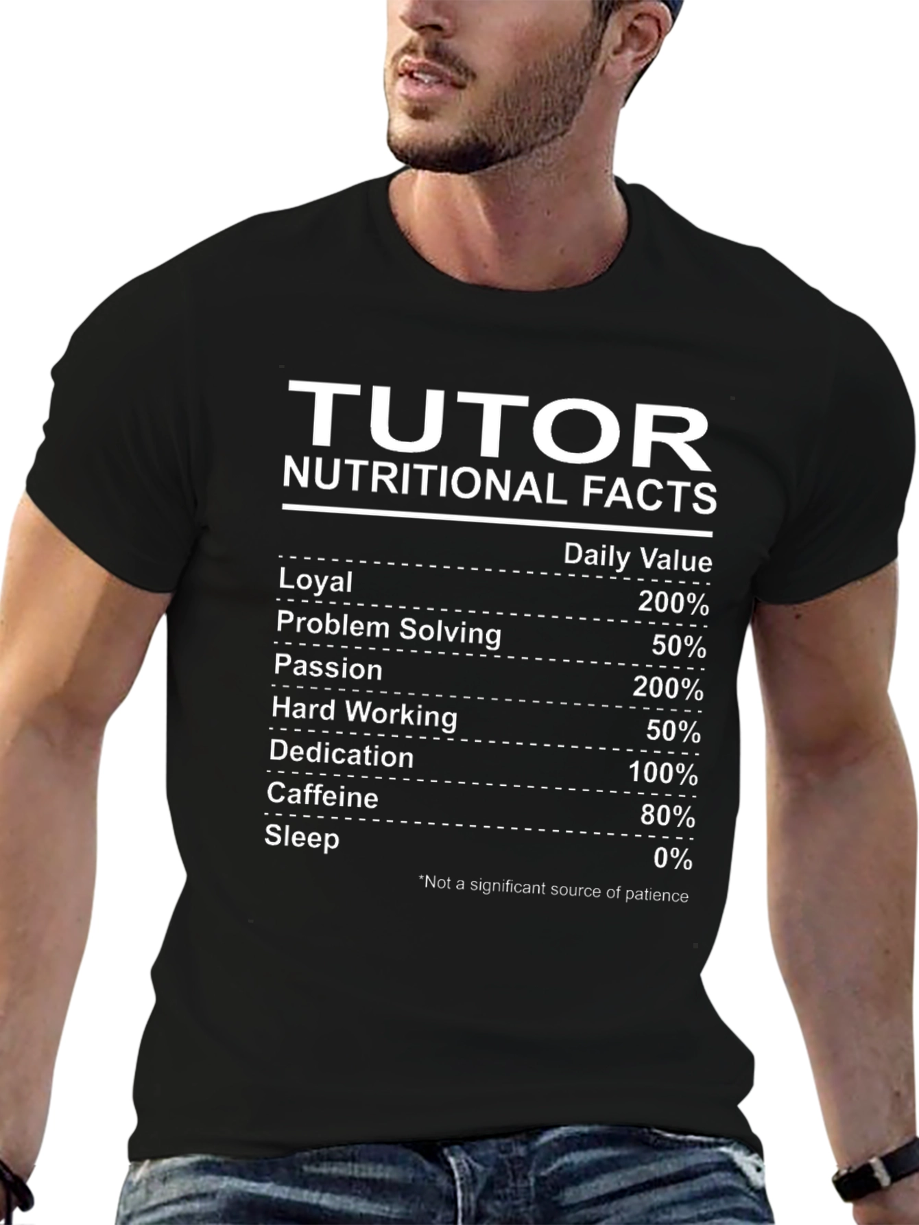 Tutor Nutritional Facts Graphic Tee