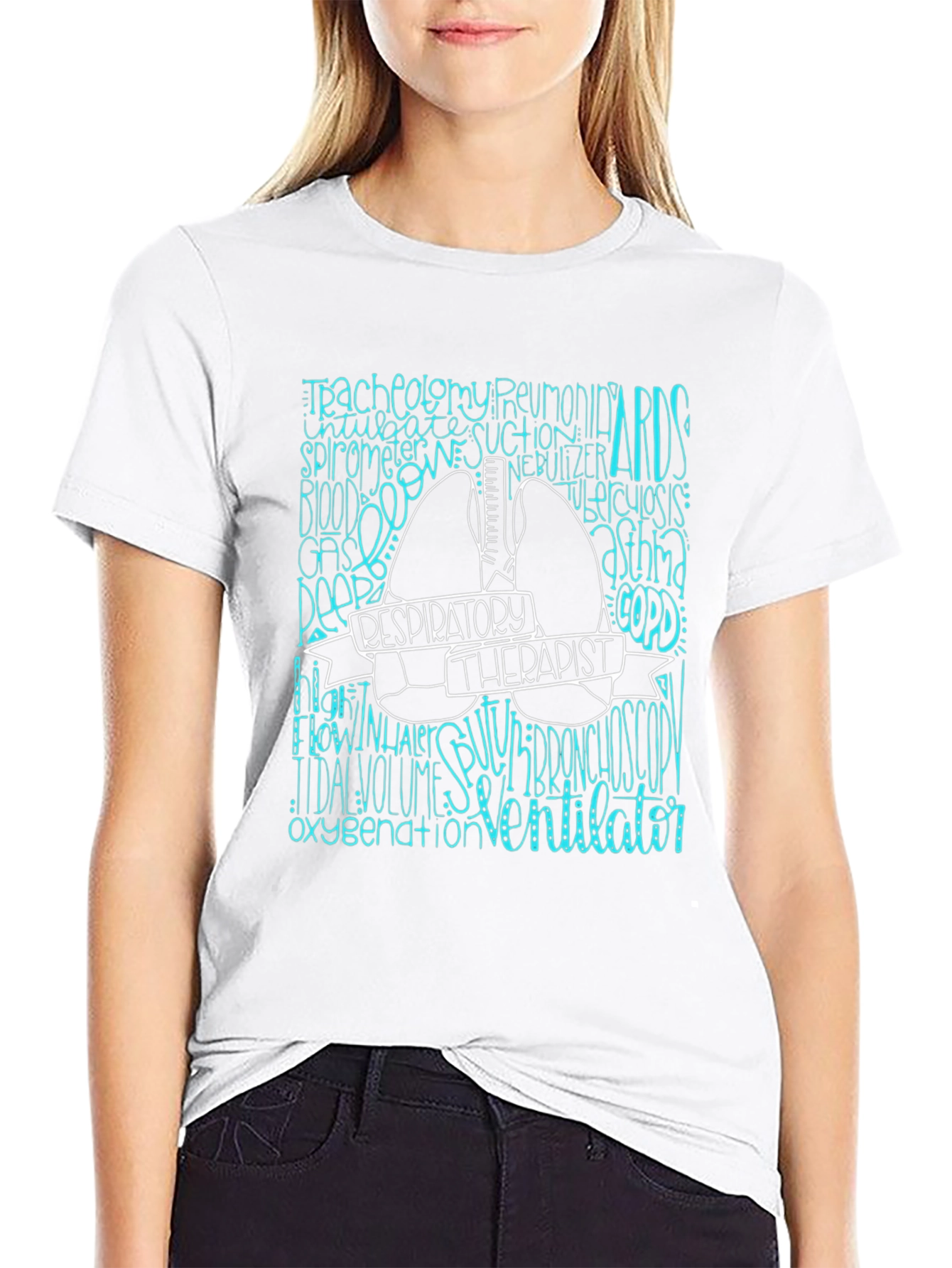 Respiratory Therapist Graphic Tee - Black