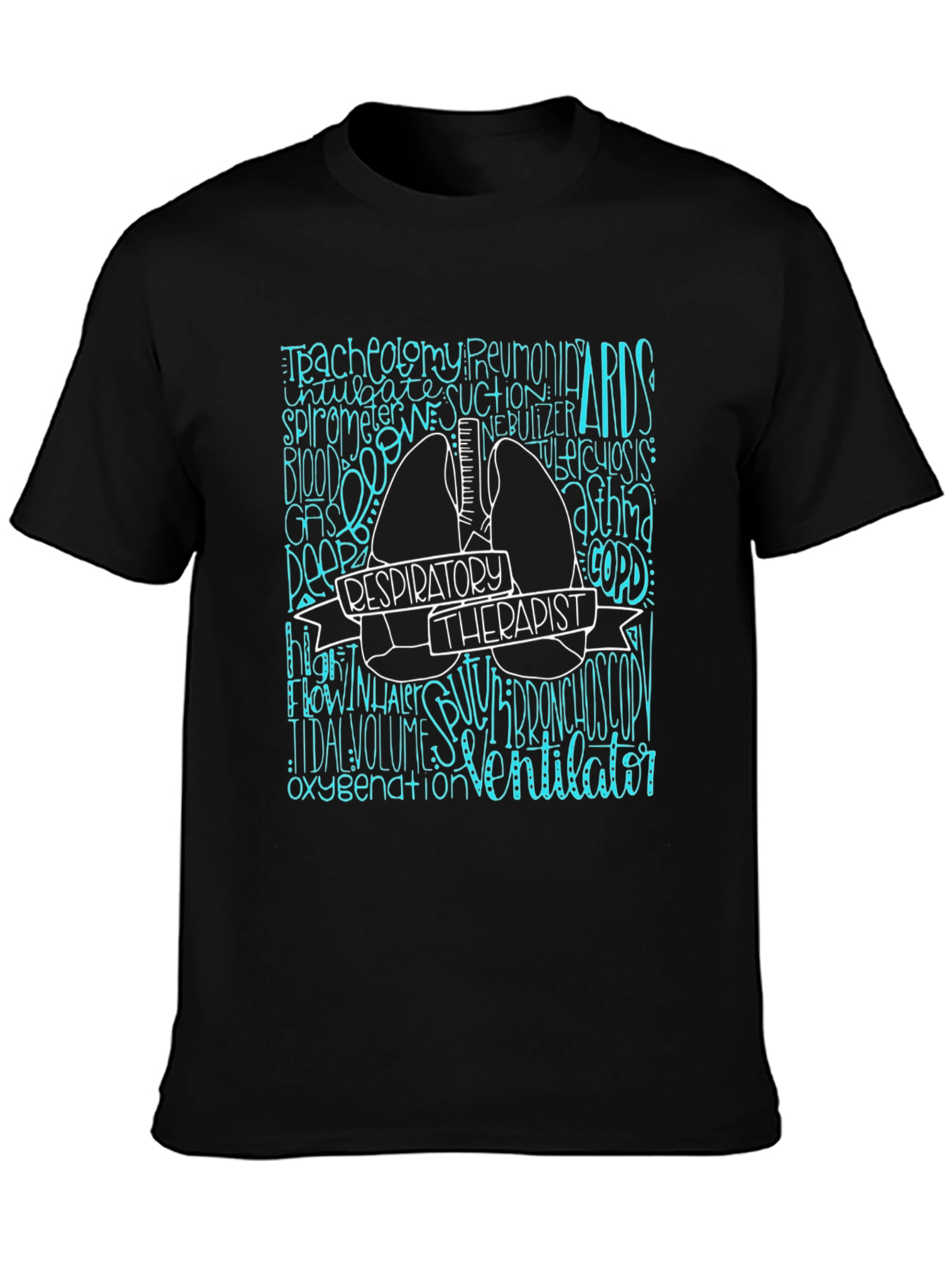 Respiratory Therapist Graphic Tee - Black