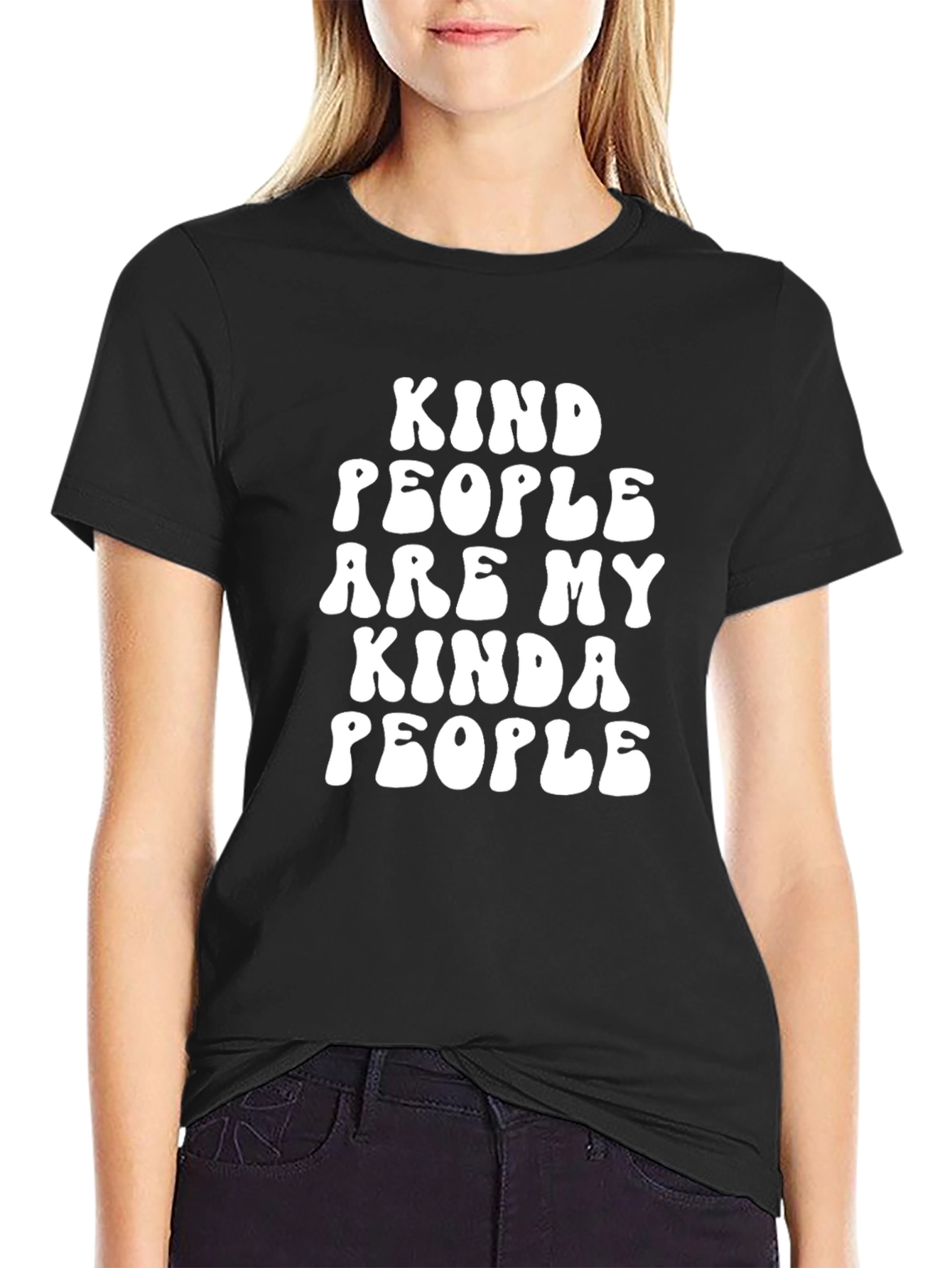 Kind People Graphic T-Shirt - Black
