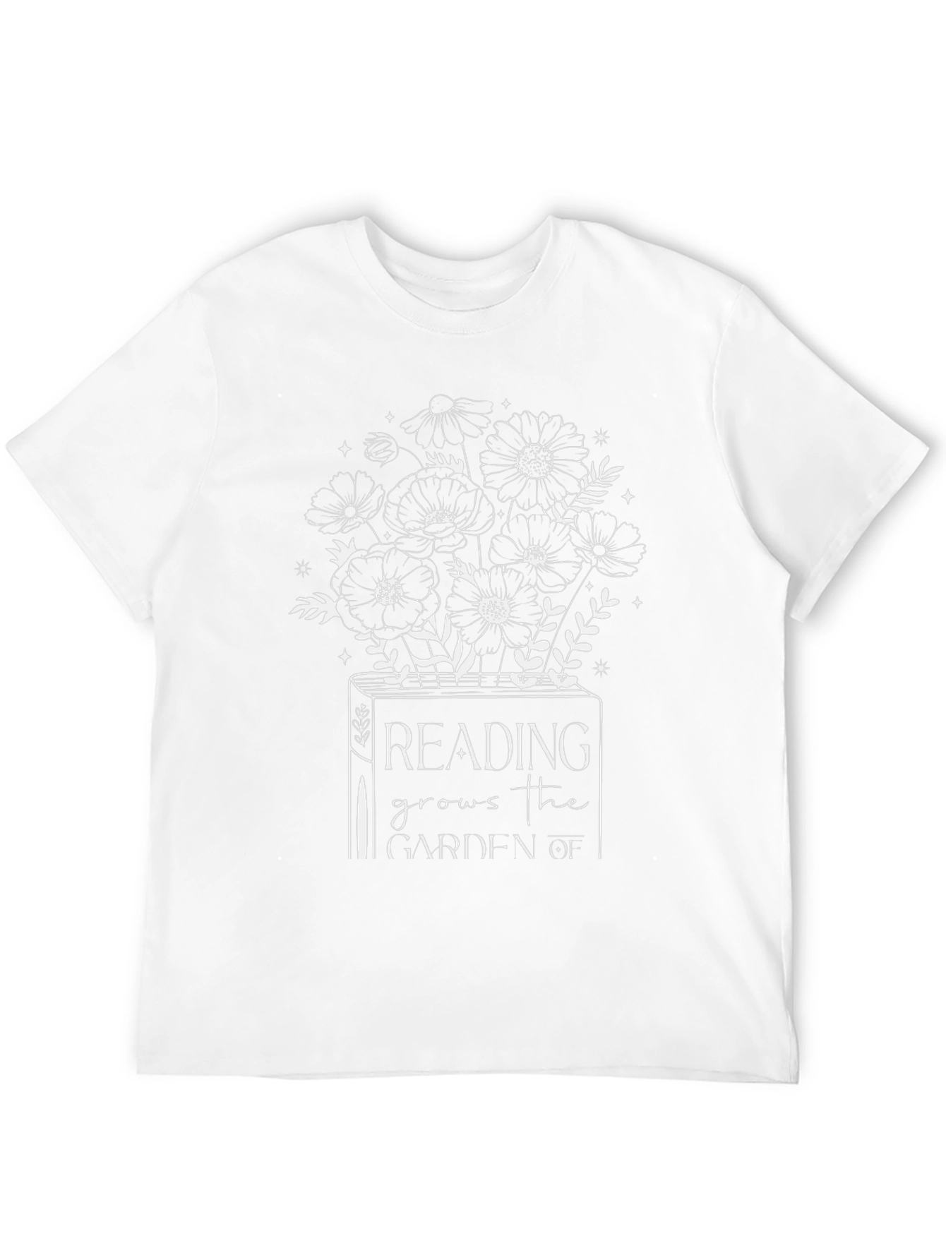 Reading Grows the Garden Black T-Shirt