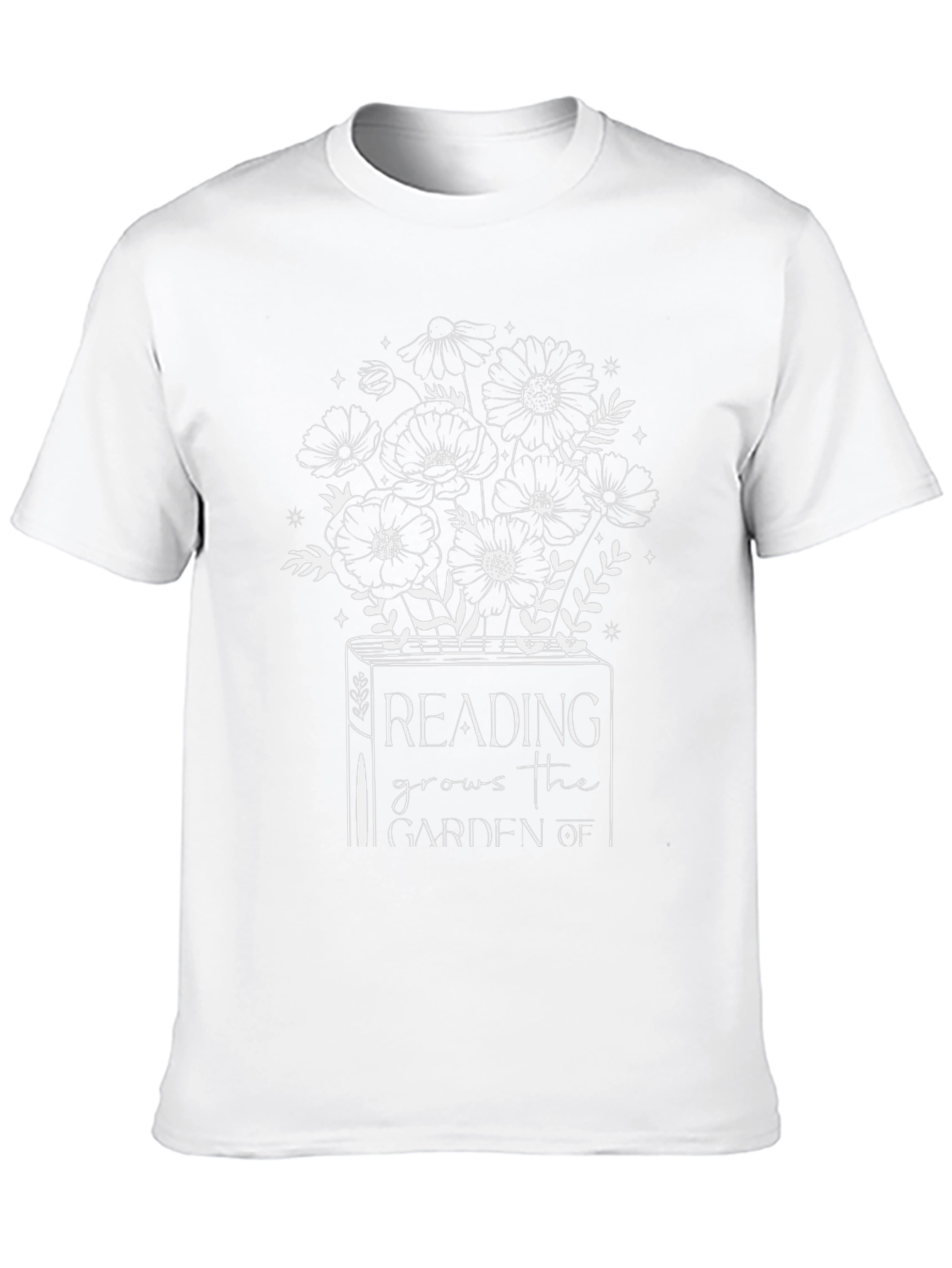 Reading Grows the Garden Black T-Shirt
