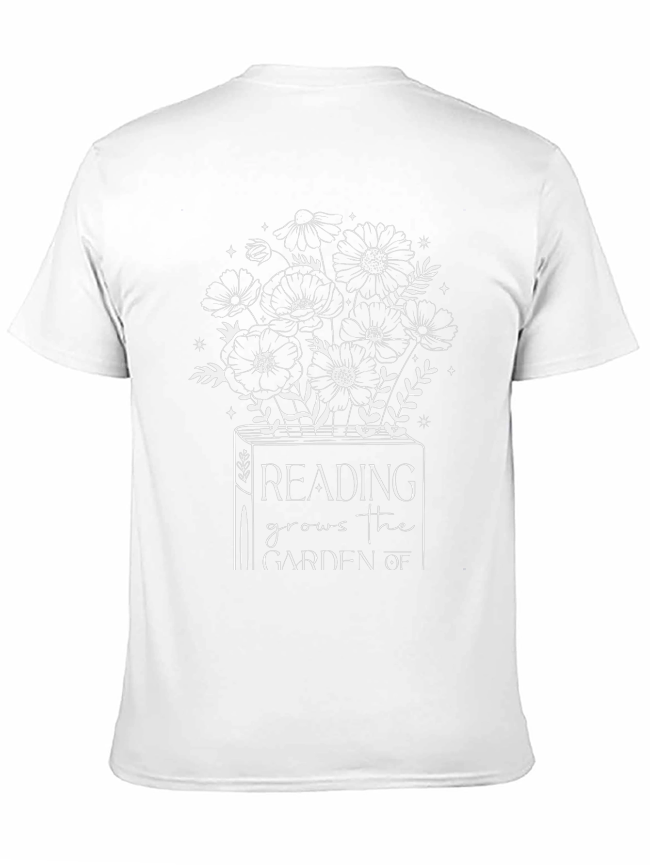 Reading Grows the Garden Black T-Shirt