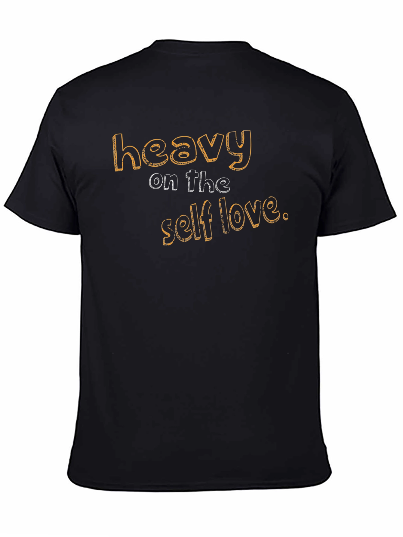 Heavy on The Self Love Black Graphic Tee