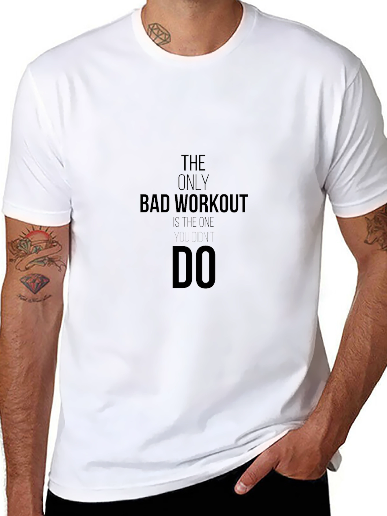 Workout Motivation Black T-Shirt