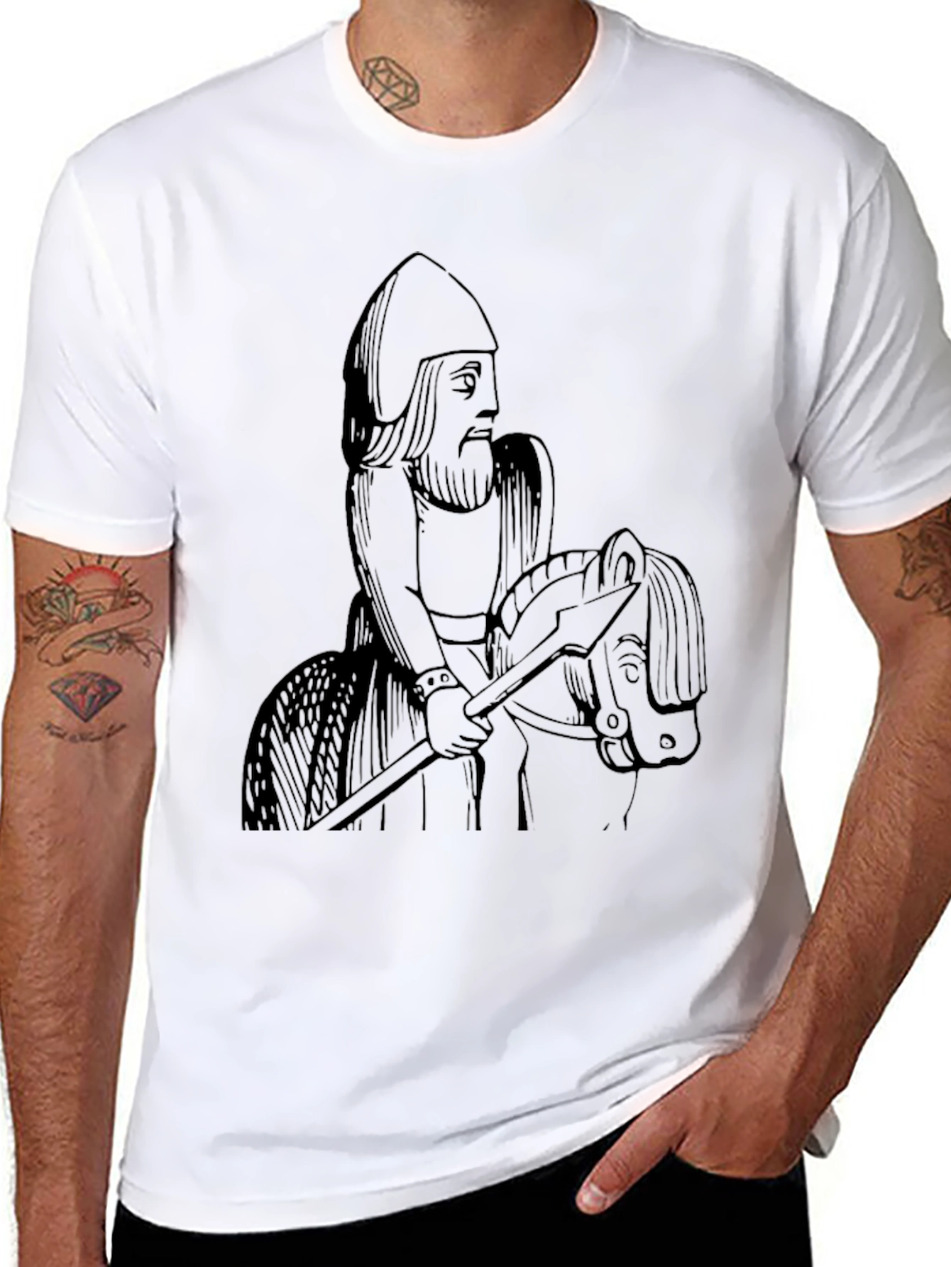 Black Knight Horseman Graphic Tee