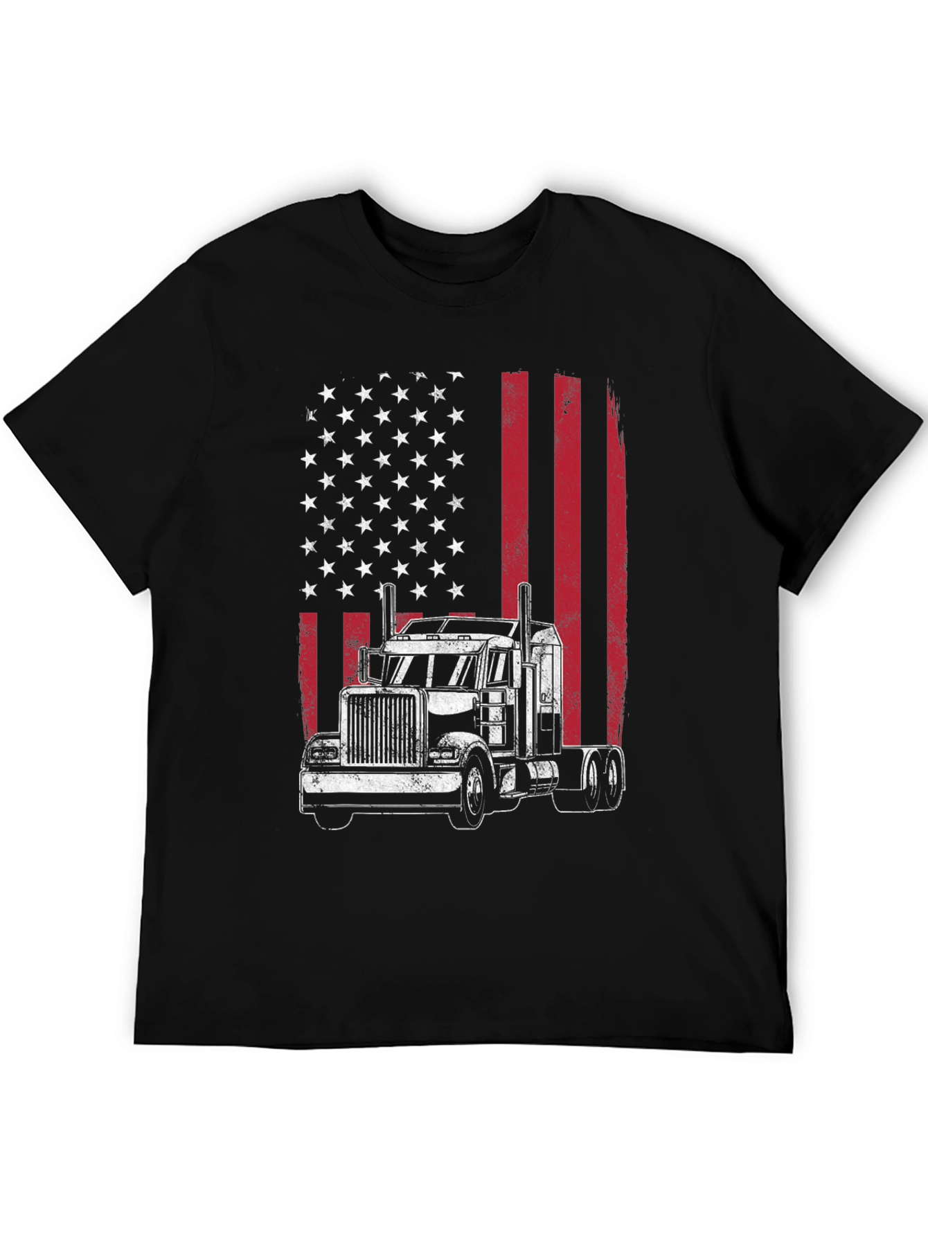 American Flag Trucker T-Shirt