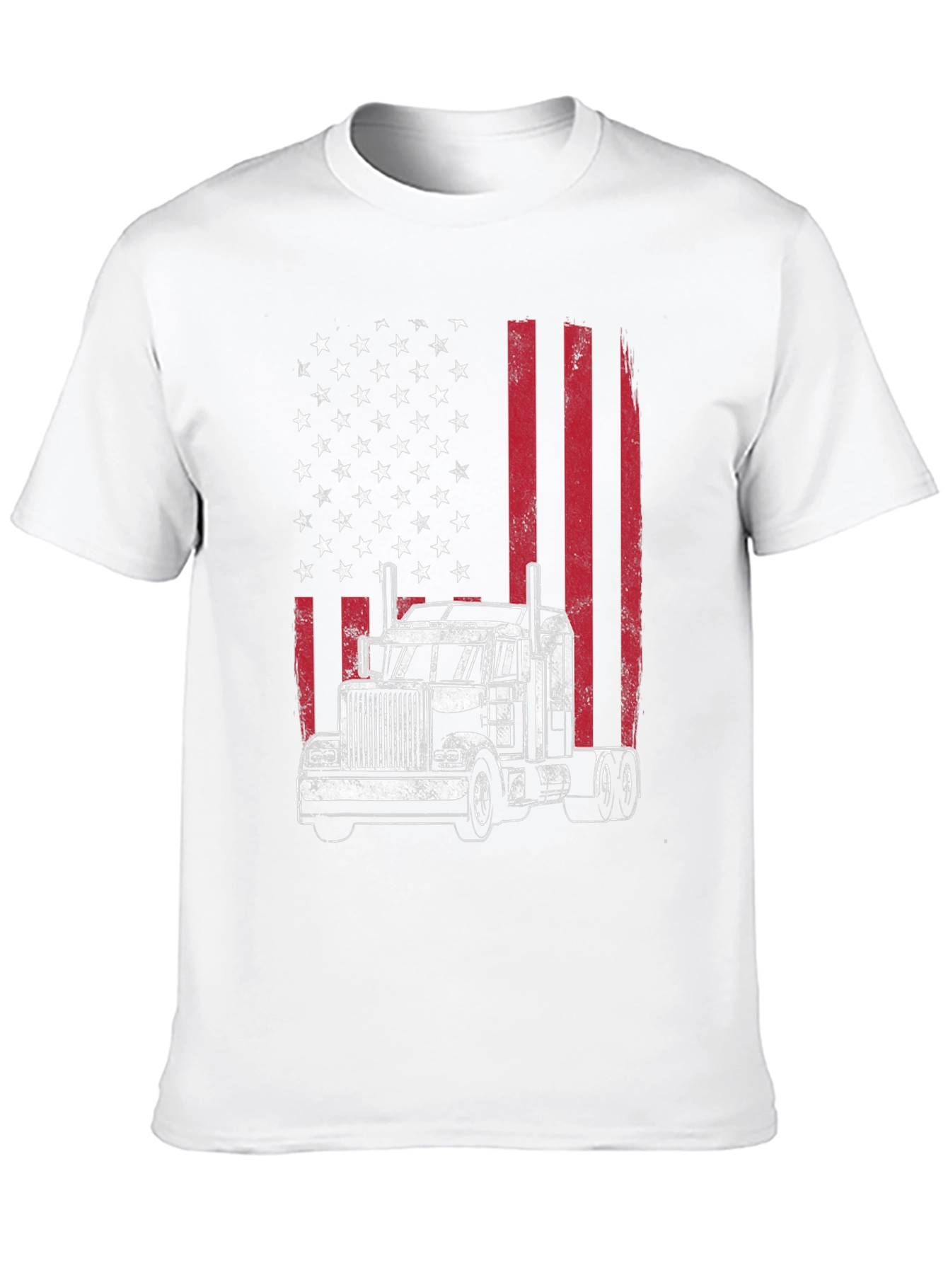 American Flag Trucker T-Shirt