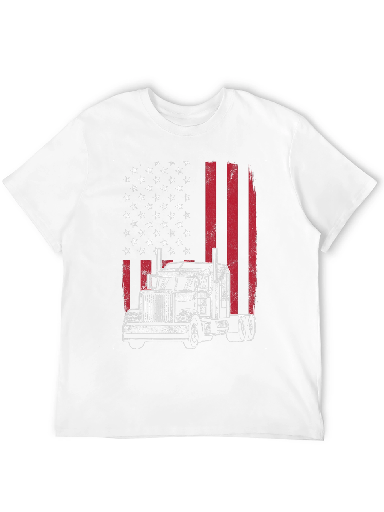 American Flag Trucker T-Shirt