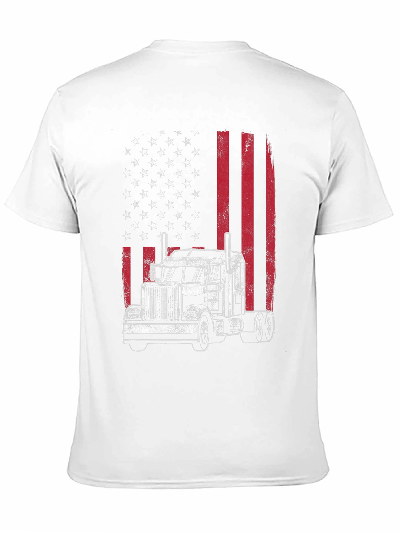 American Flag Trucker T-Shirt