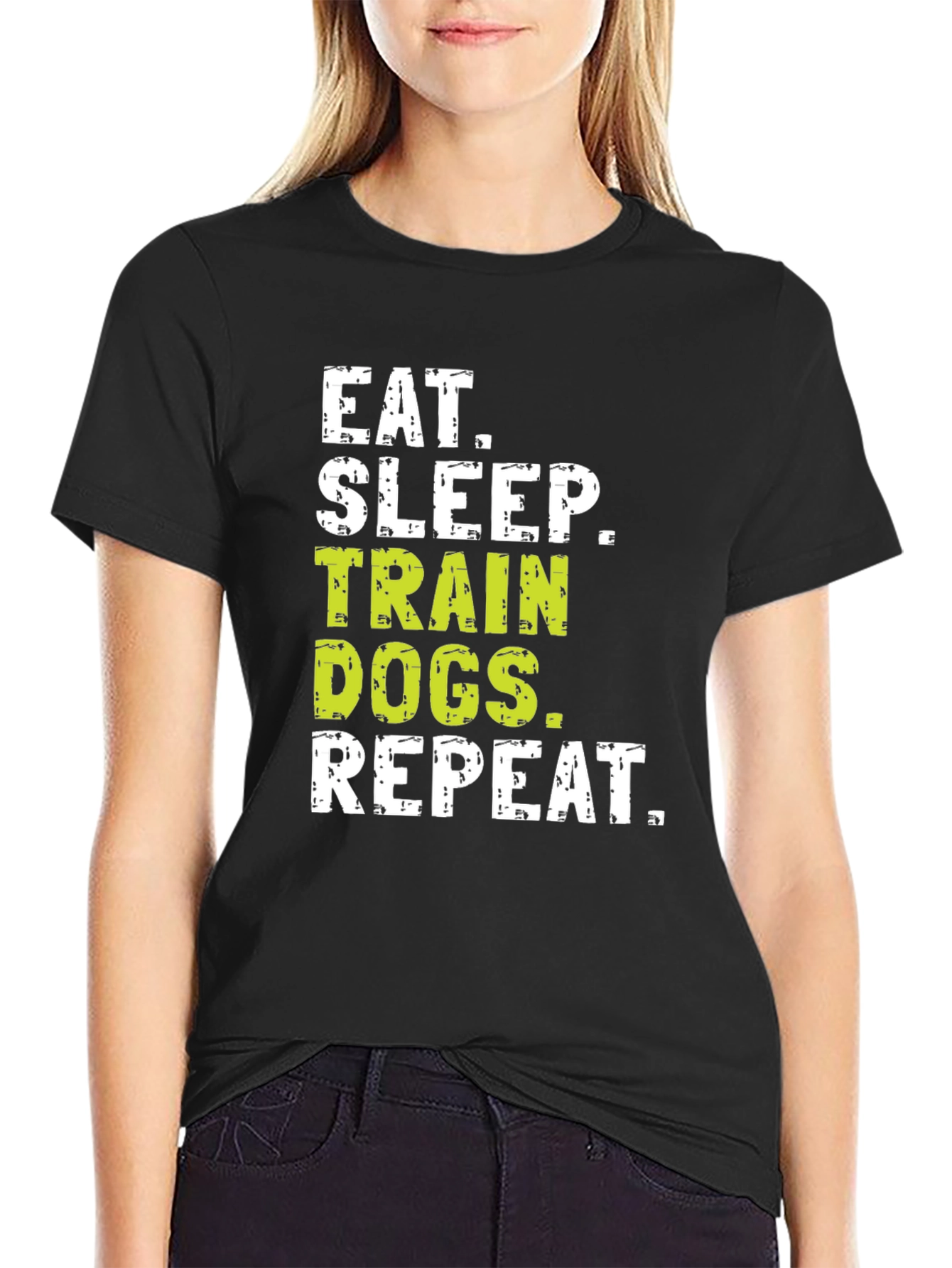 Eat Sleep Train Dogs Repeat T-Shirt