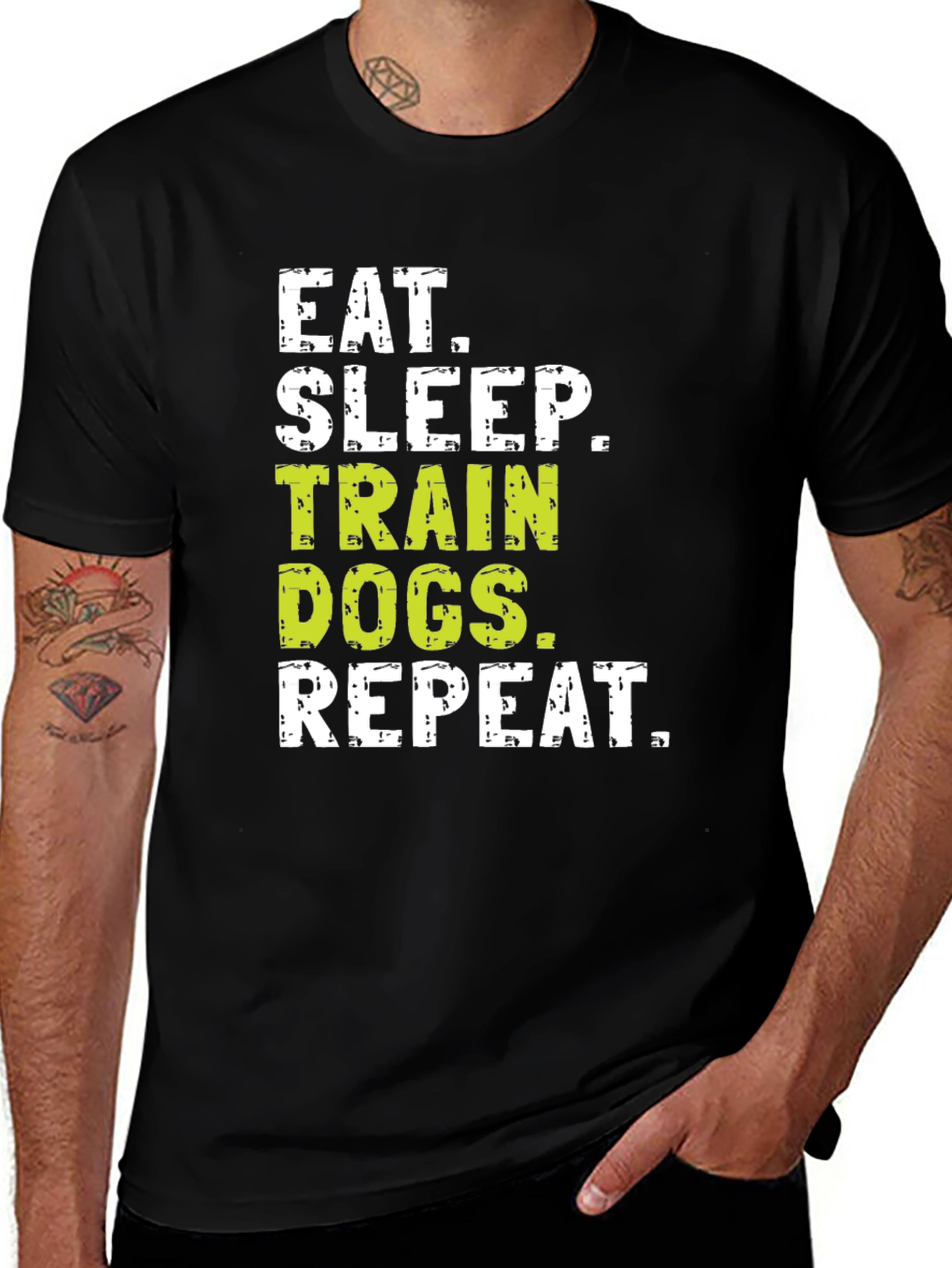Eat Sleep Train Dogs Repeat T-Shirt