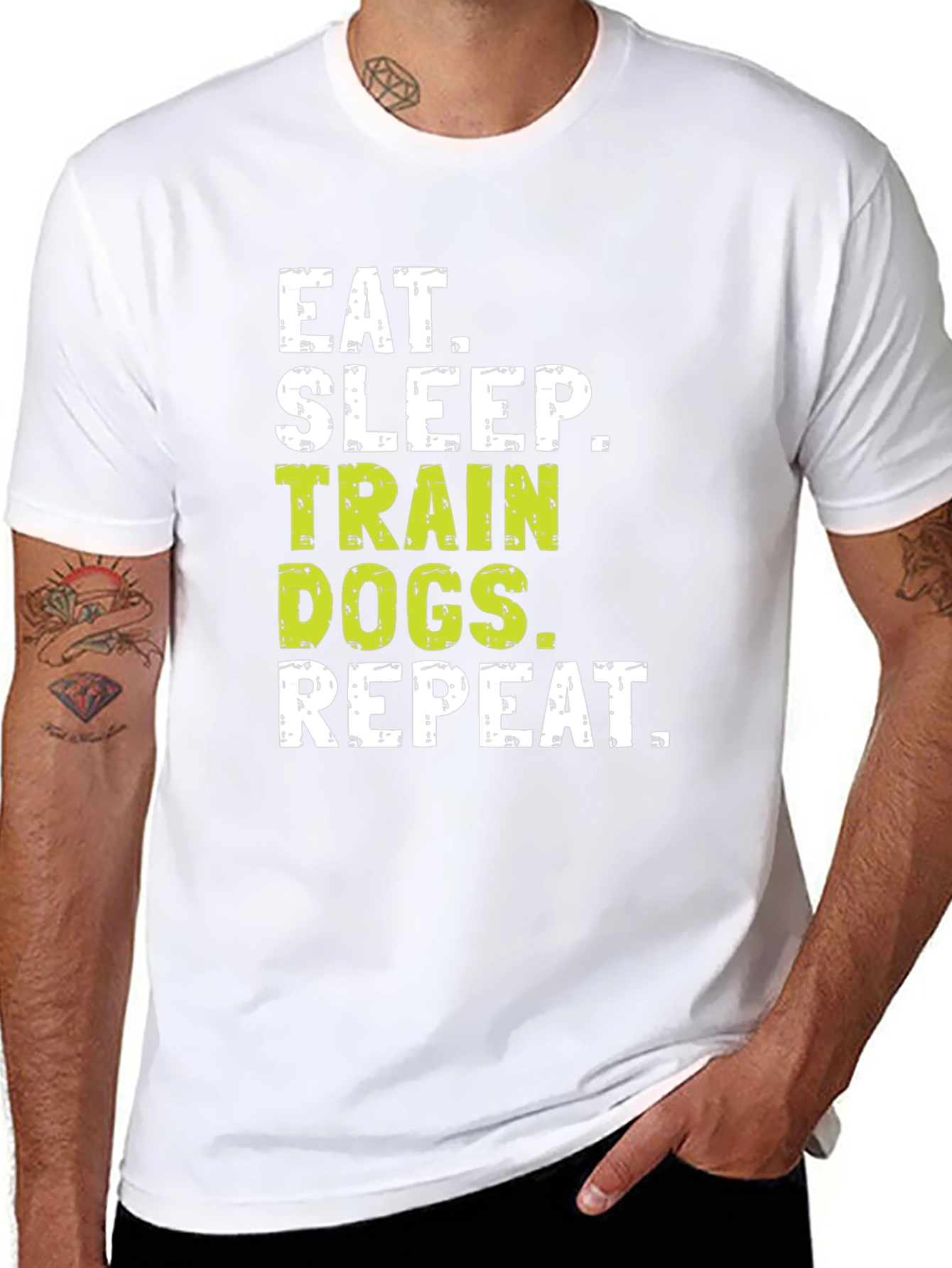 Eat Sleep Train Dogs Repeat T-Shirt
