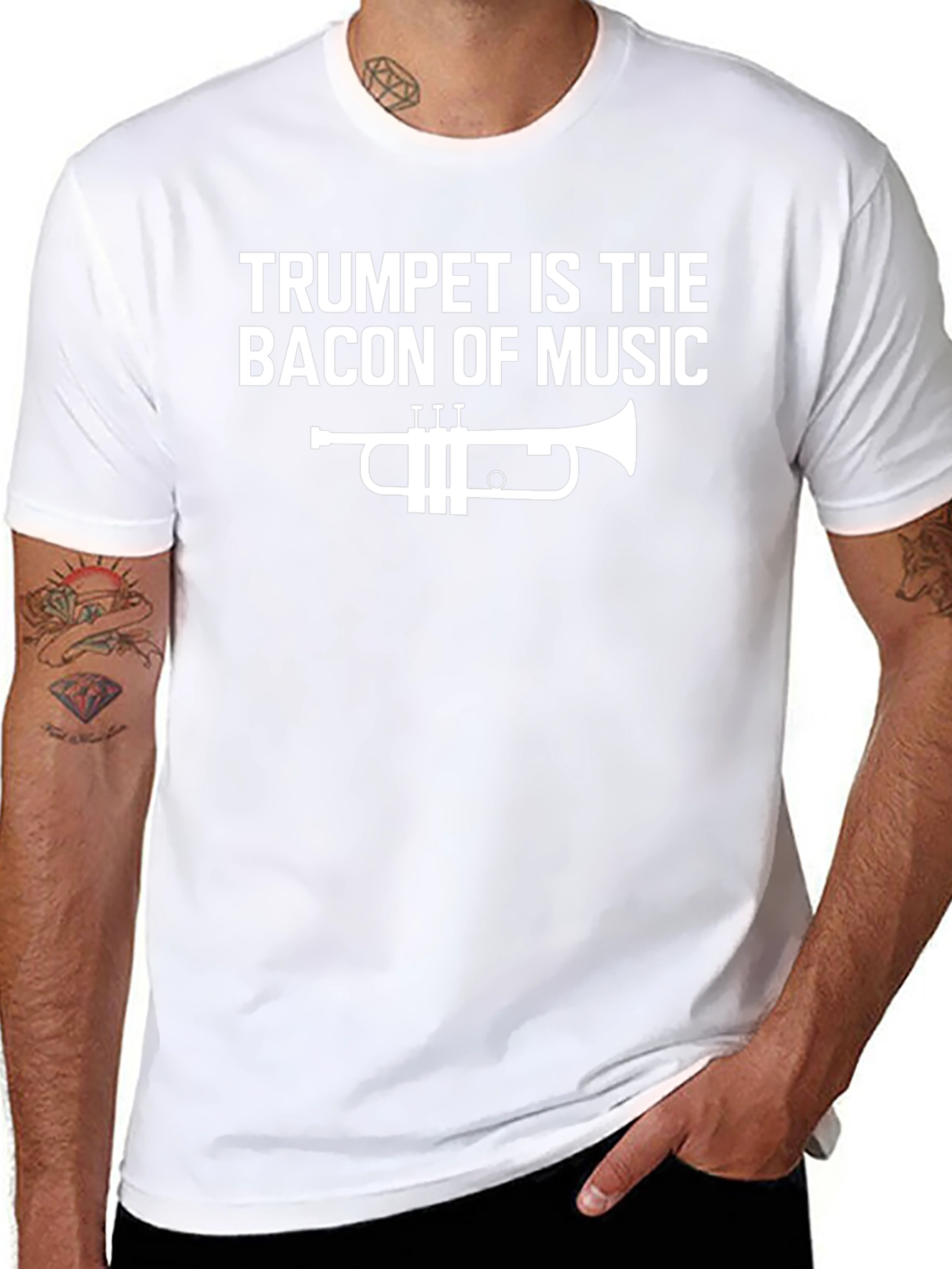 Trumpet Is The Bacon of Music Funny Musician T-Shirt
