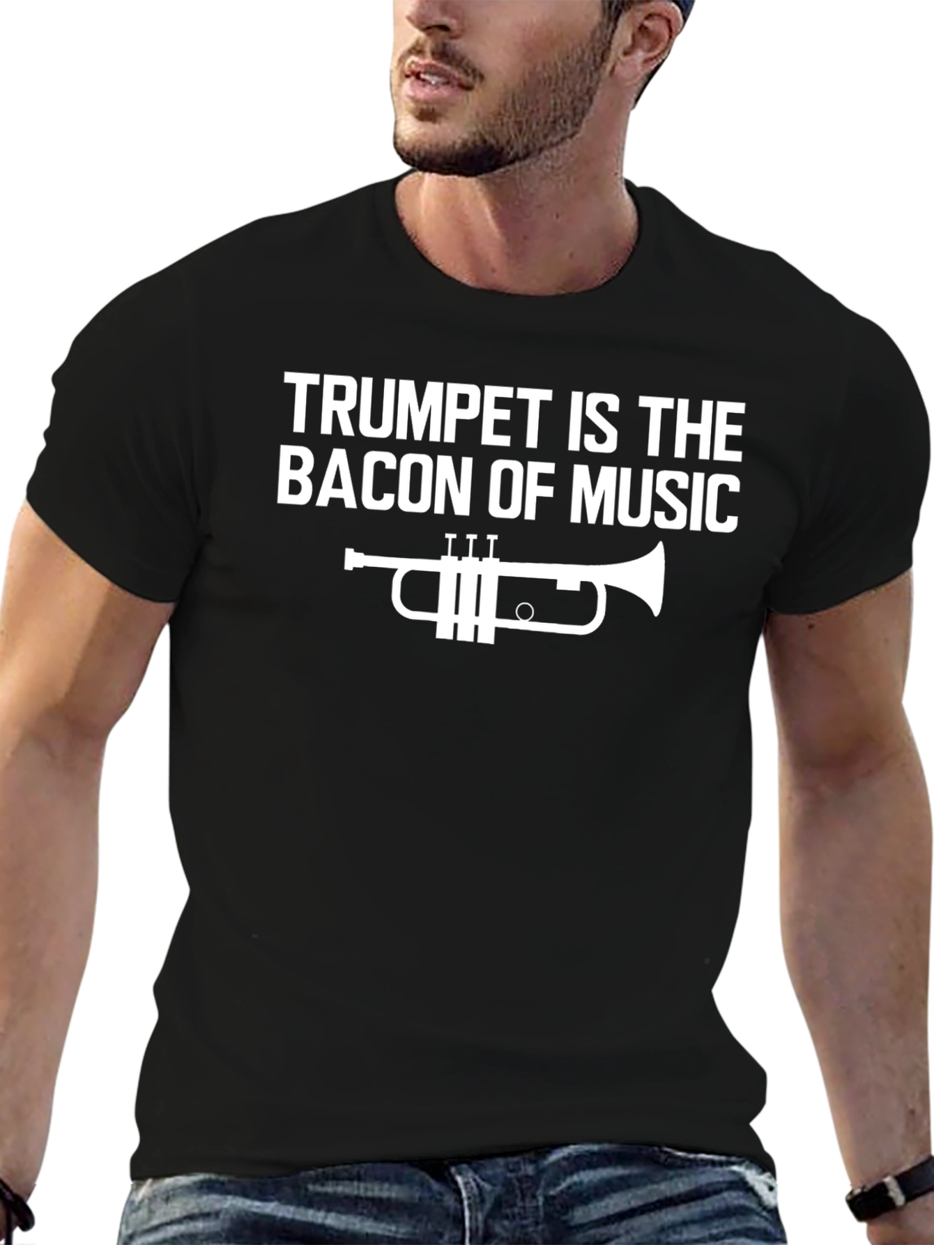 Trumpet Is The Bacon of Music Funny Musician T-Shirt