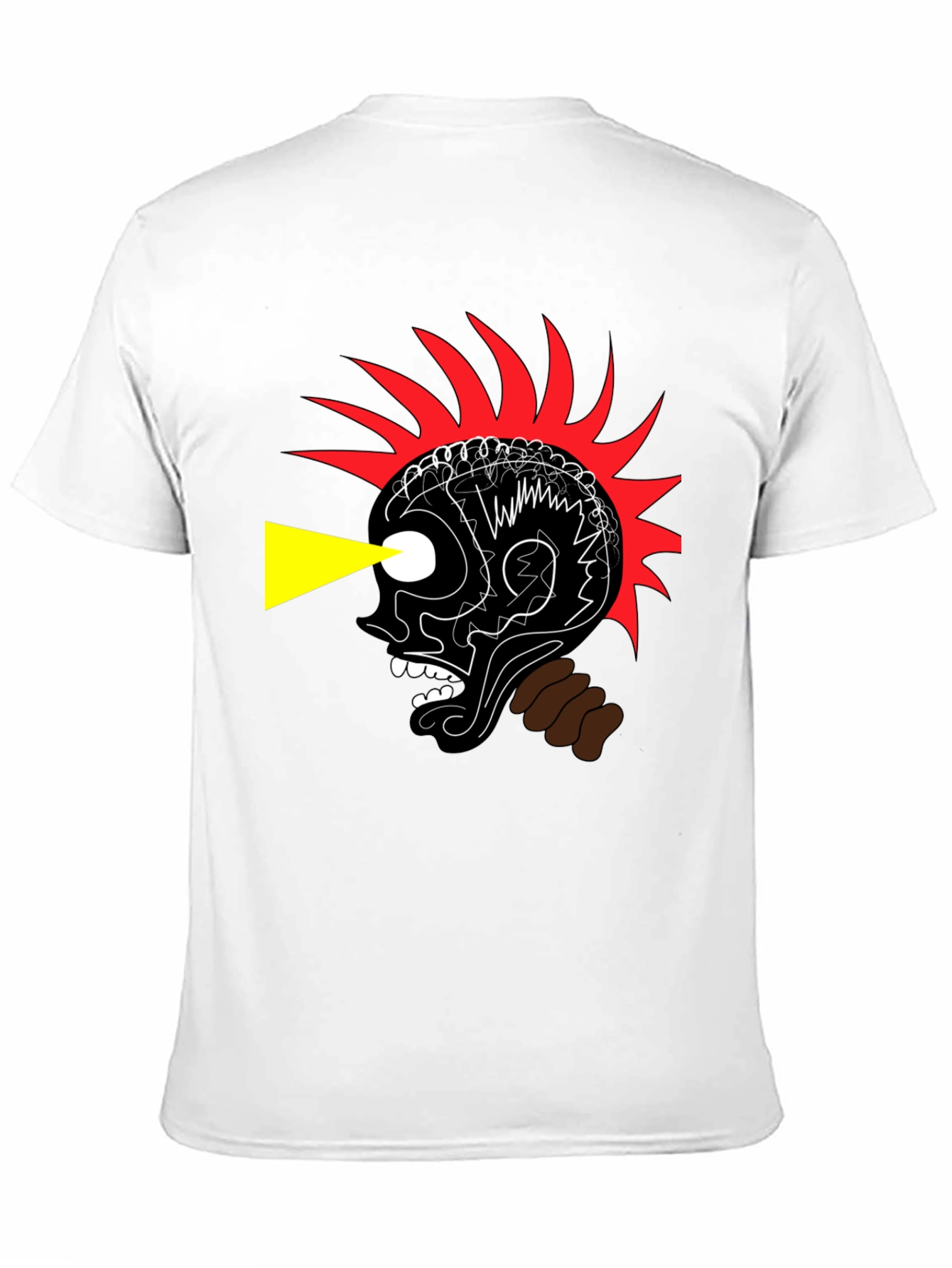 Edgy Graphic Print Black T-Shirt