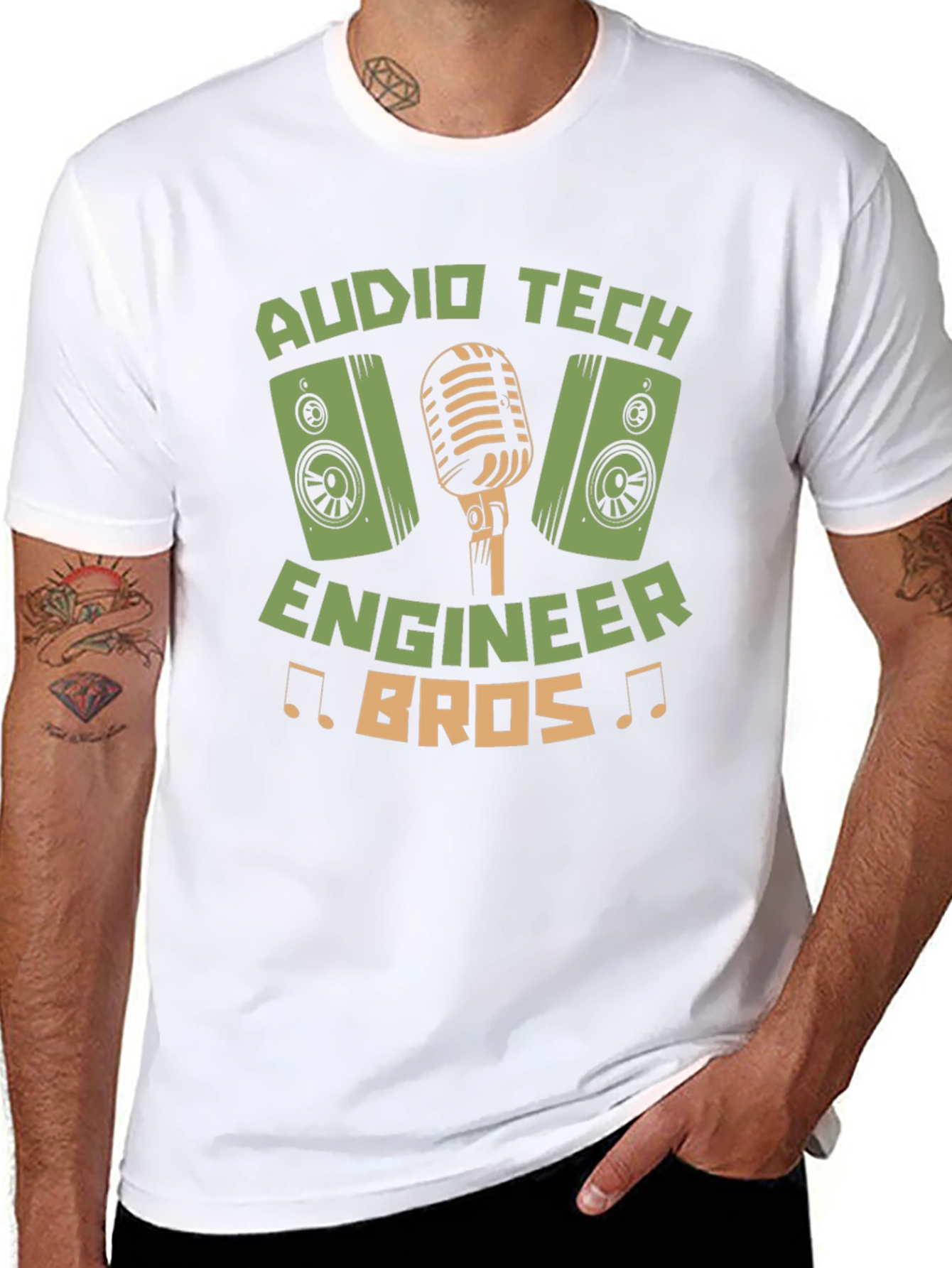 Audio Tech Engineer Bros T-Shirt