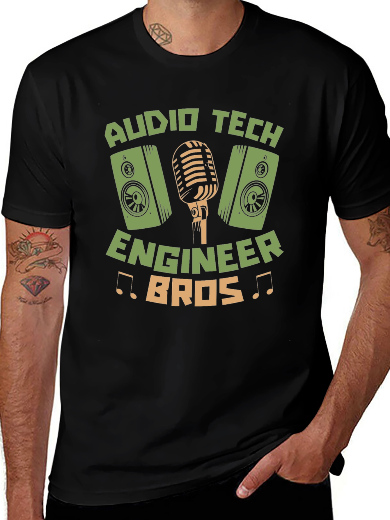 Audio Tech Engineer Bros T-Shirt