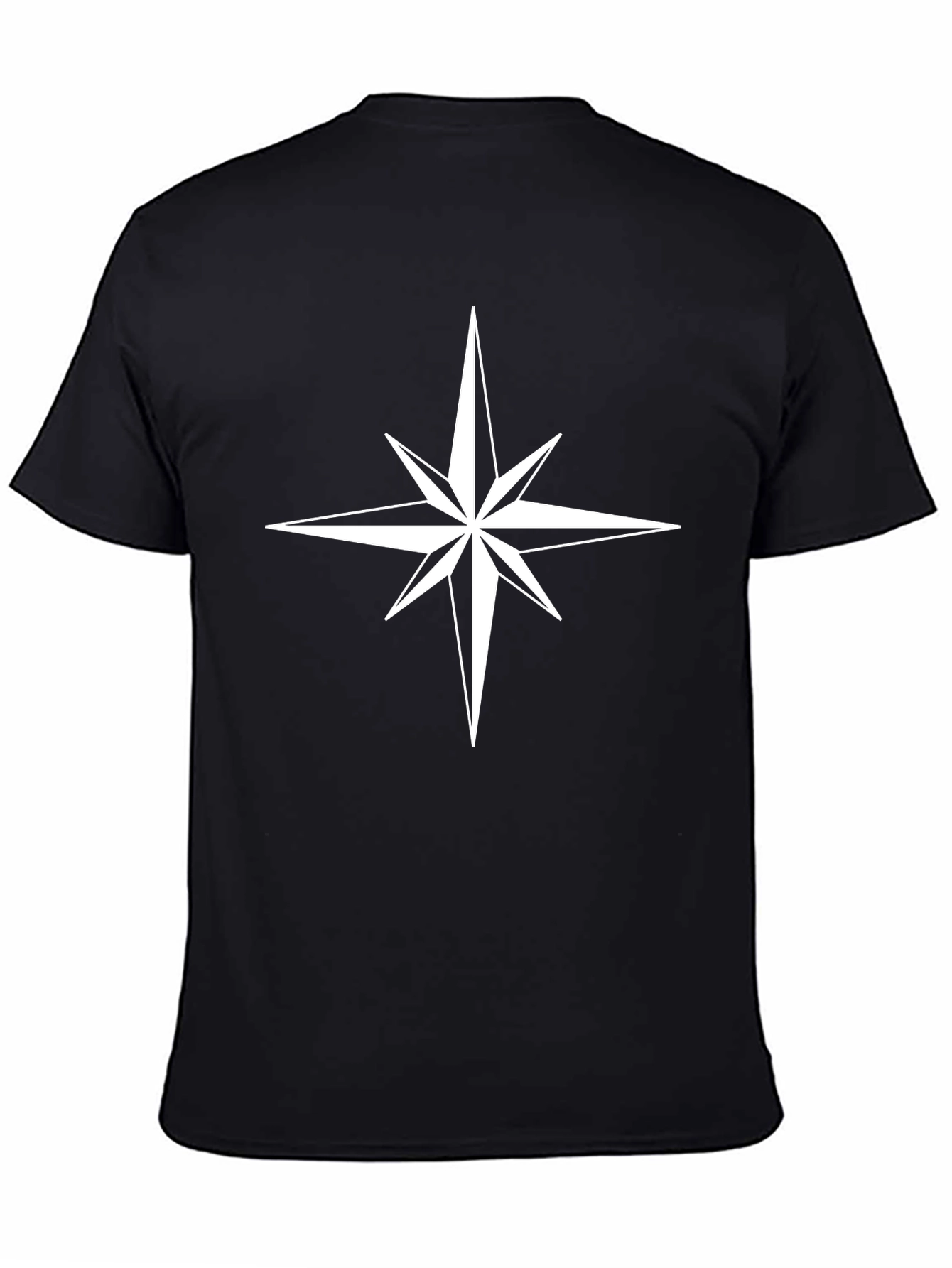 Compass Star Graphic Black T-Shirt
