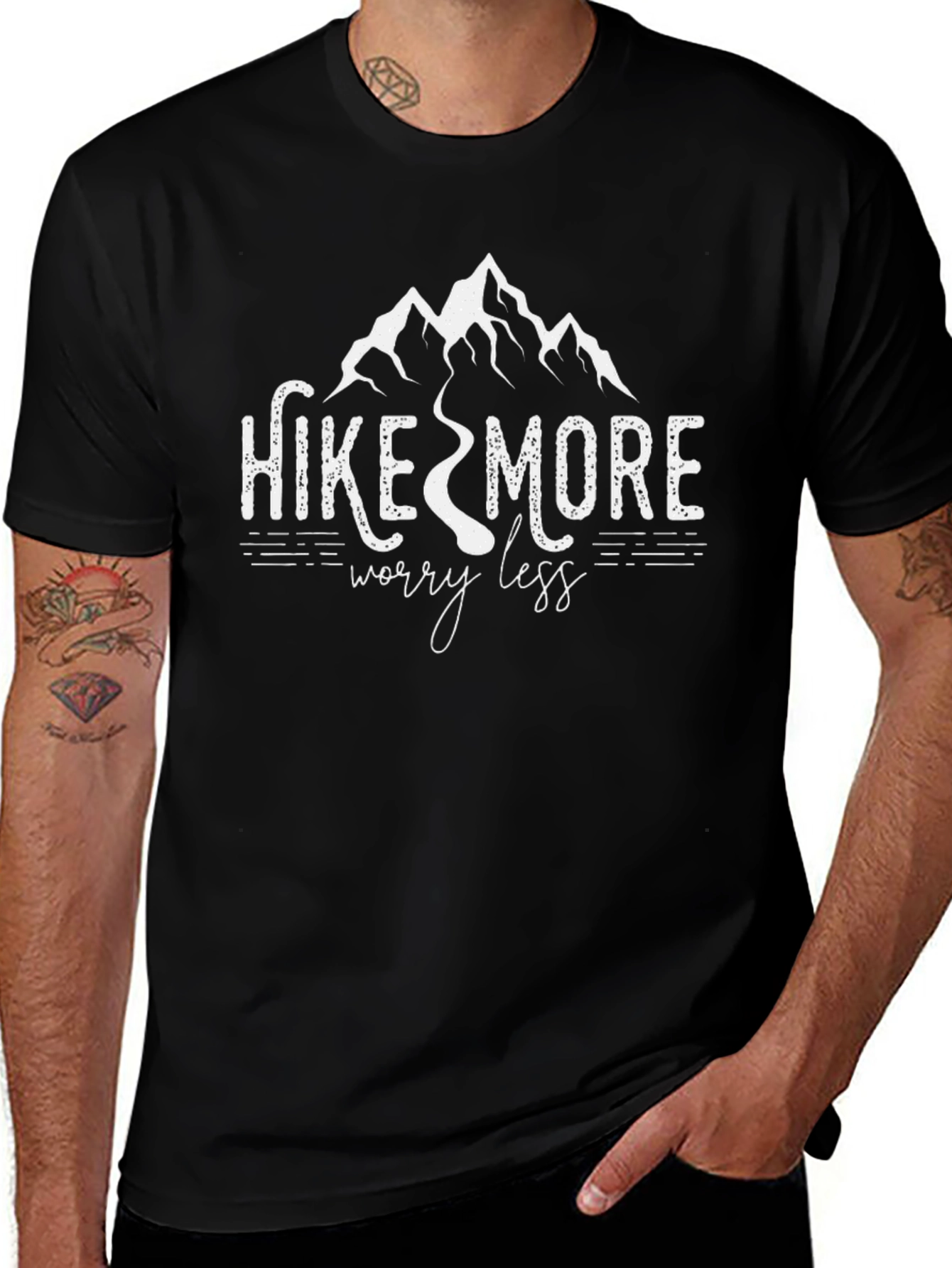 Hike More Worry Less Graphic Tee