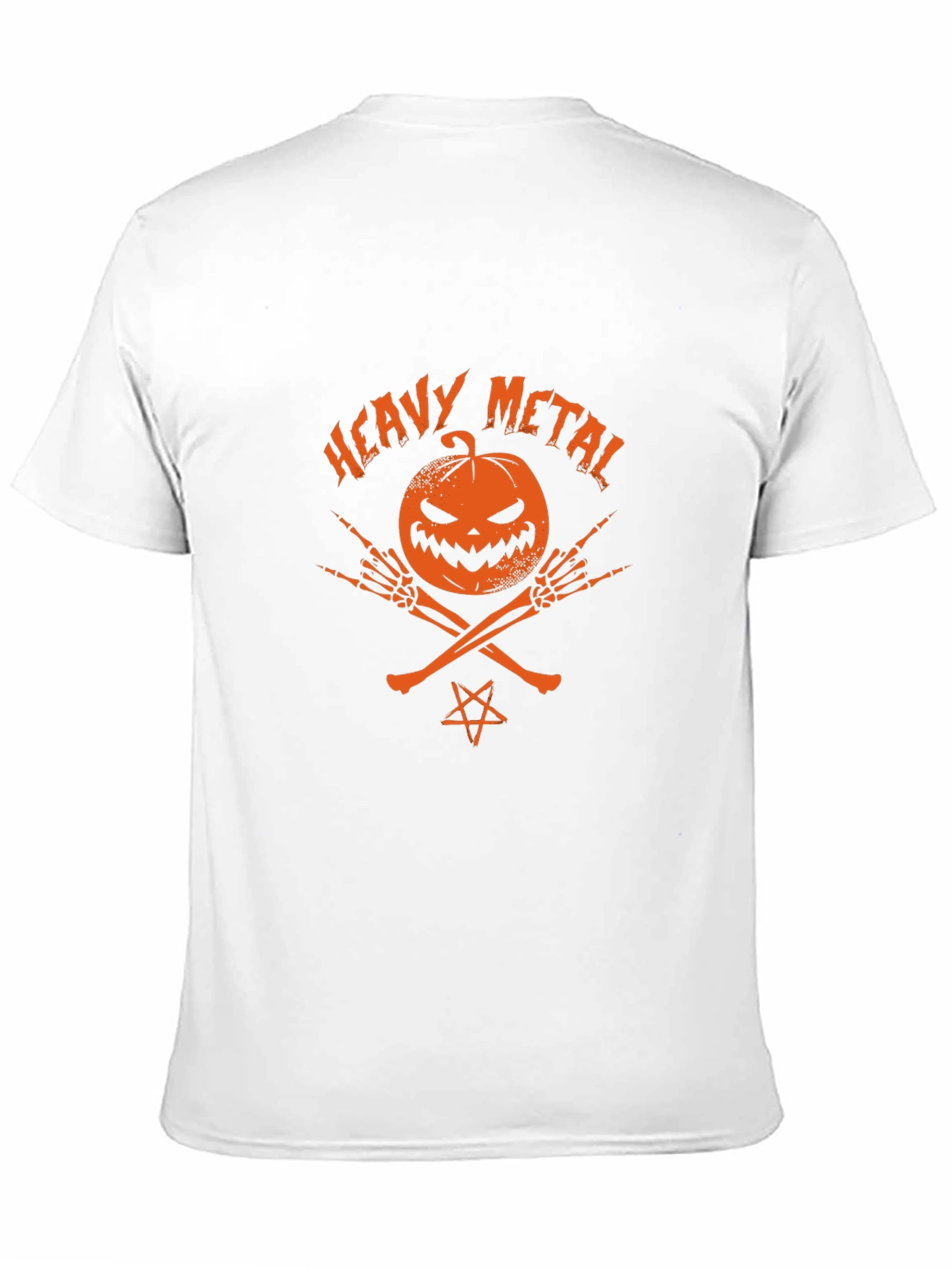 Heavy Metal Halloween Pumpkin T-Shirt