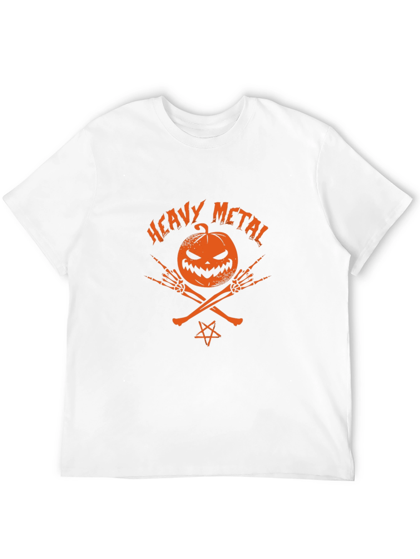 Heavy Metal Halloween Pumpkin T-Shirt