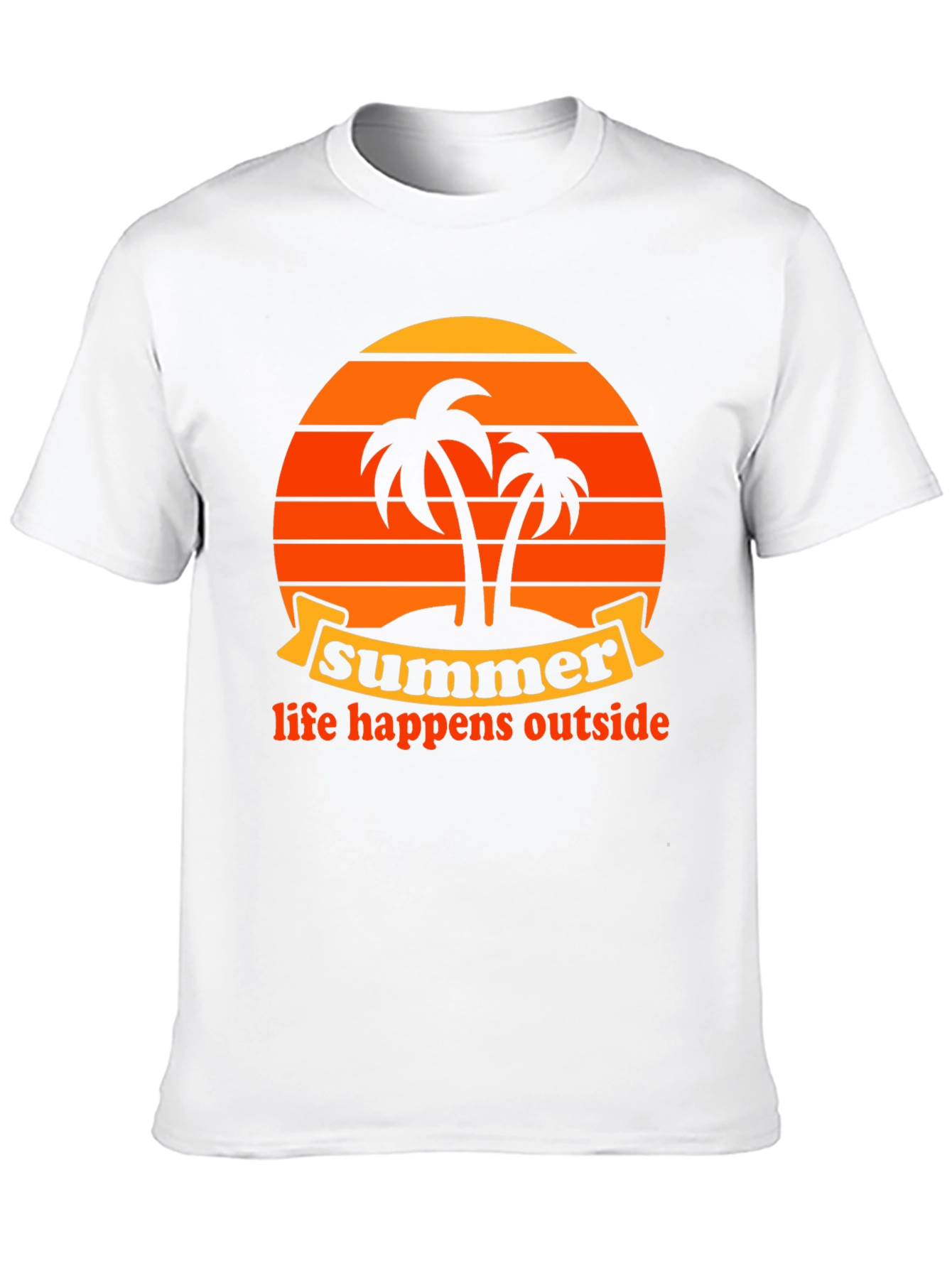 Summer Life Happens Outside Graphic Tee