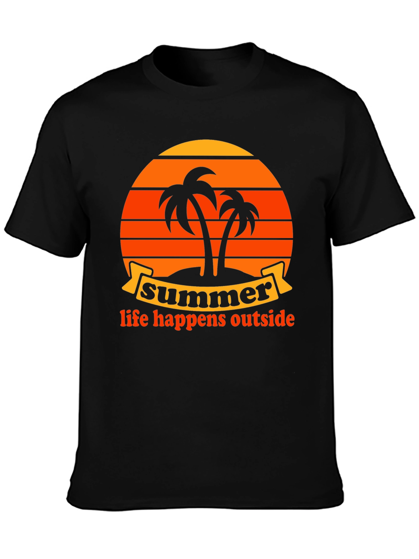 Summer Life Happens Outside Graphic Tee