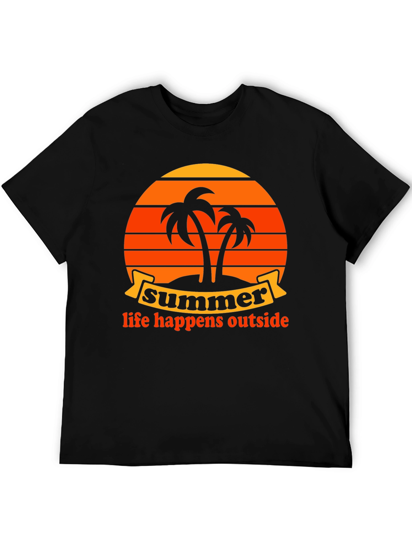 Summer Life Happens Outside Graphic Tee