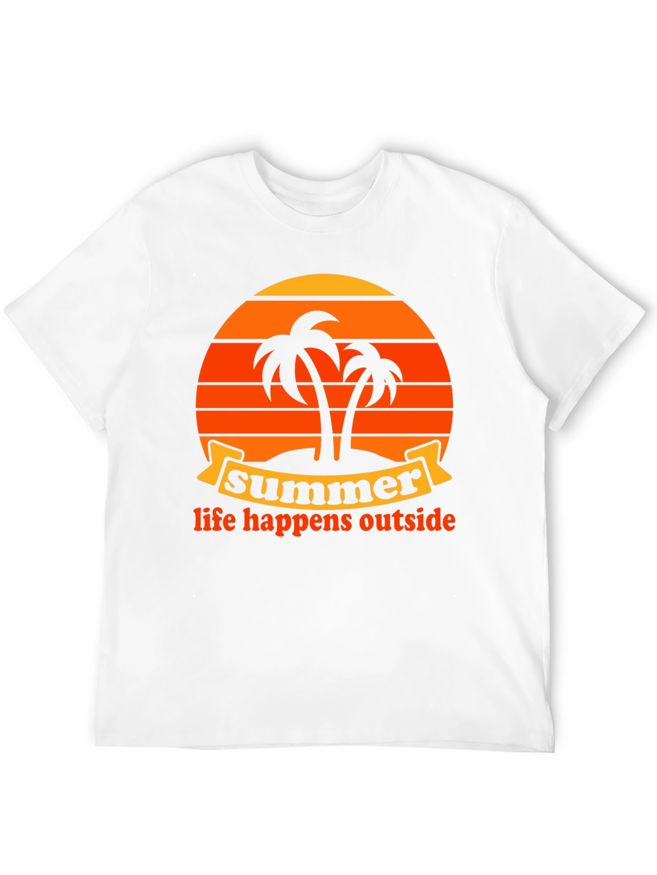 Summer Life Happens Outside Graphic Tee