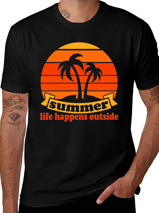 Summer Life Happens Outside Graphic Tee