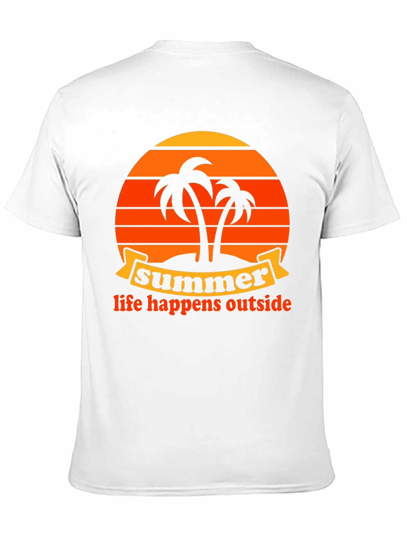 Summer Life Happens Outside Graphic Tee